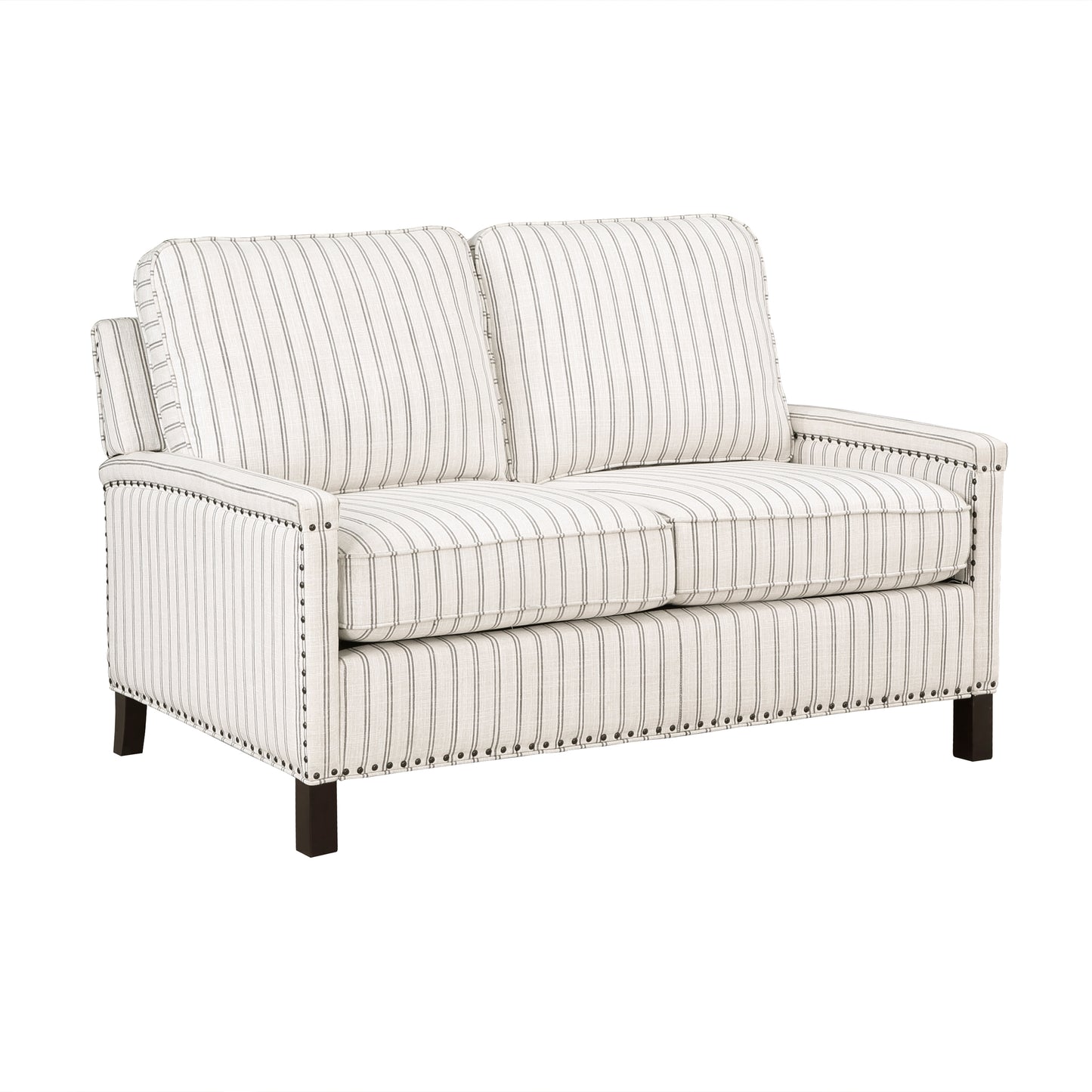 Homelegance Landrum Loveseat in Beige and Gray Textured Fabric 9257-2