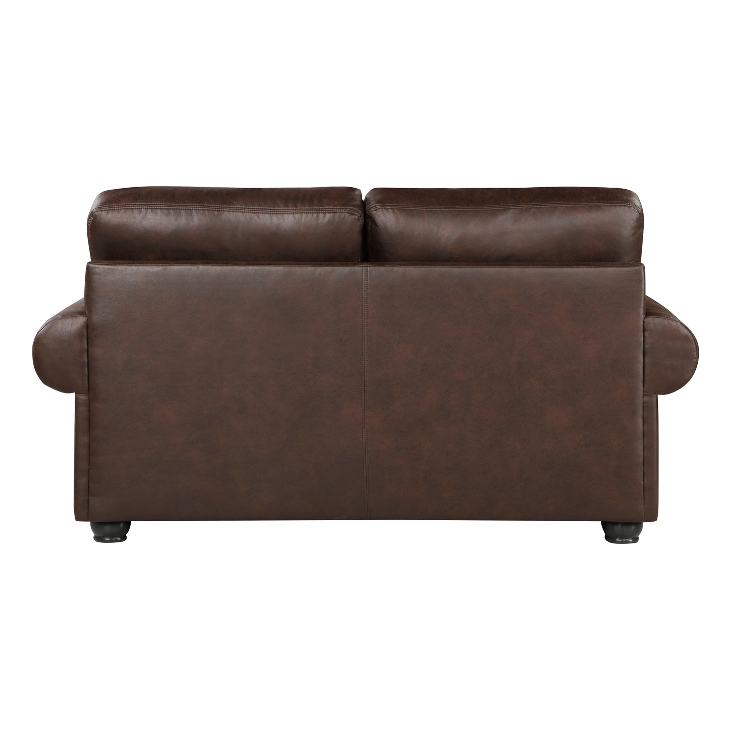 Homelegance Franklin Loveseat Dark Brown Polished Microfiber 9260DB-2