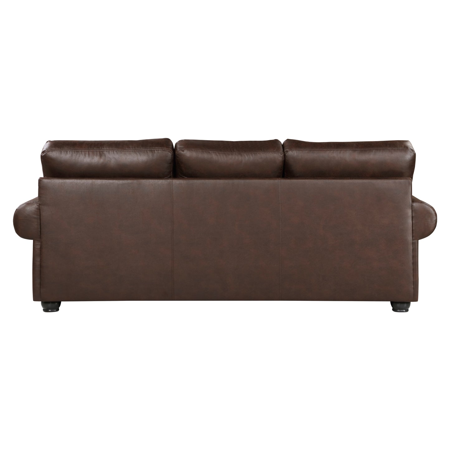 Homelegance Franklin Sectional Sofa Dark Brown Polished Microfiber 9260DB-3