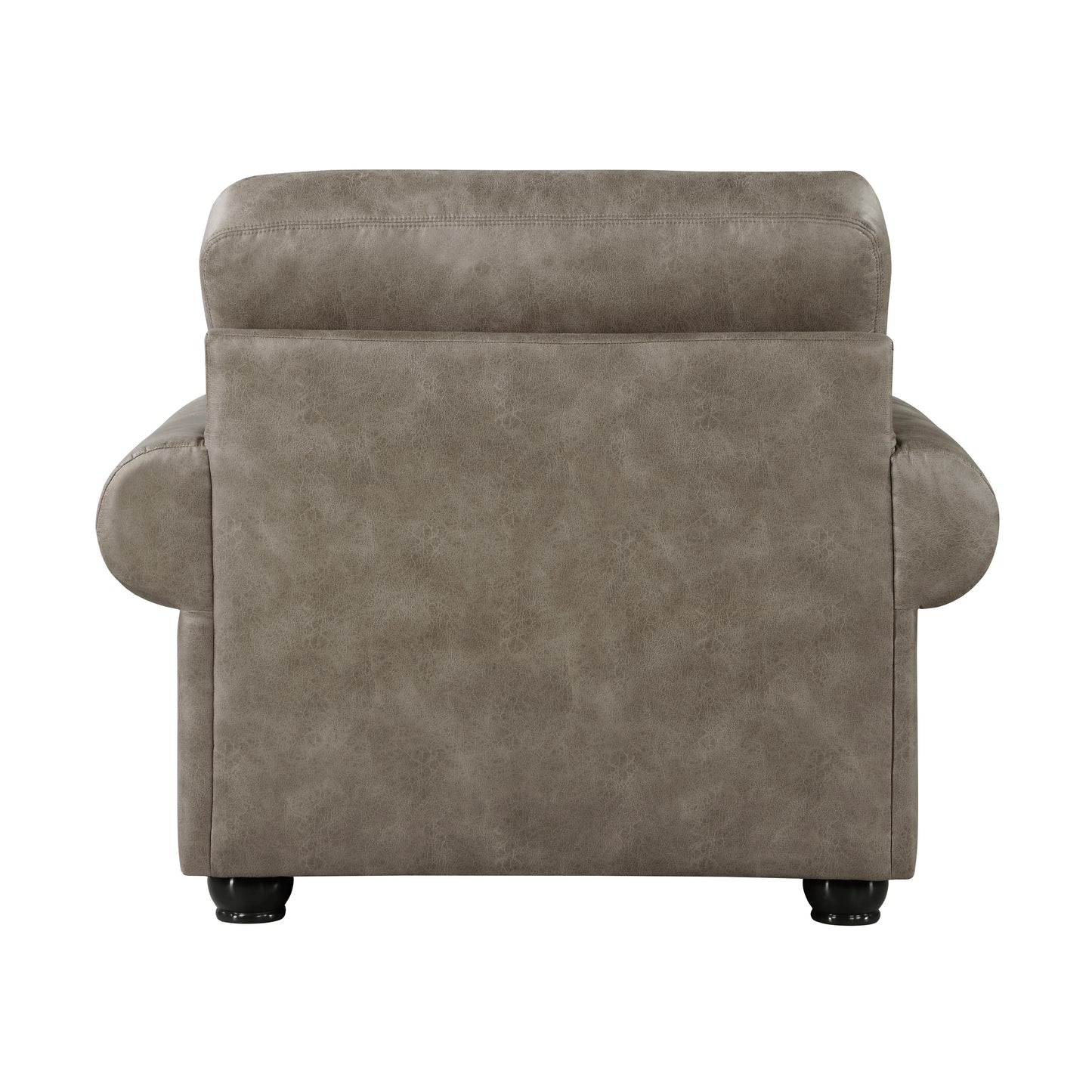 Homelegance Franklin Accent Chair in Mushroom Brown Polished Microfiber 9260MS-1