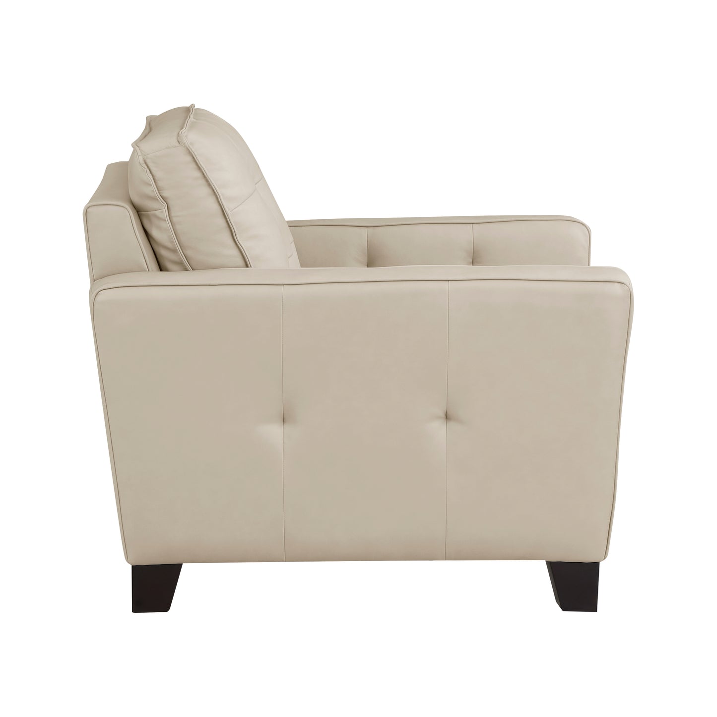 Homelegance Renzo Accent Chair in Beige Top Grain Leather 9266BEG-1