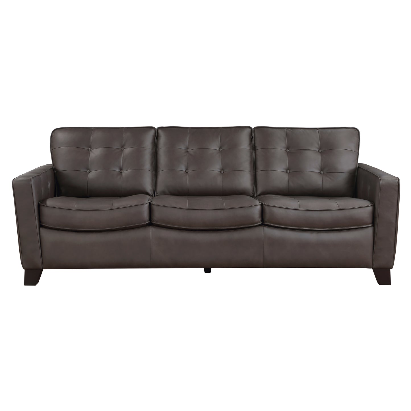 Homelegance Renzo Sectional Sofa in Rich Brown Top-Grain Leather 9266BRW-3