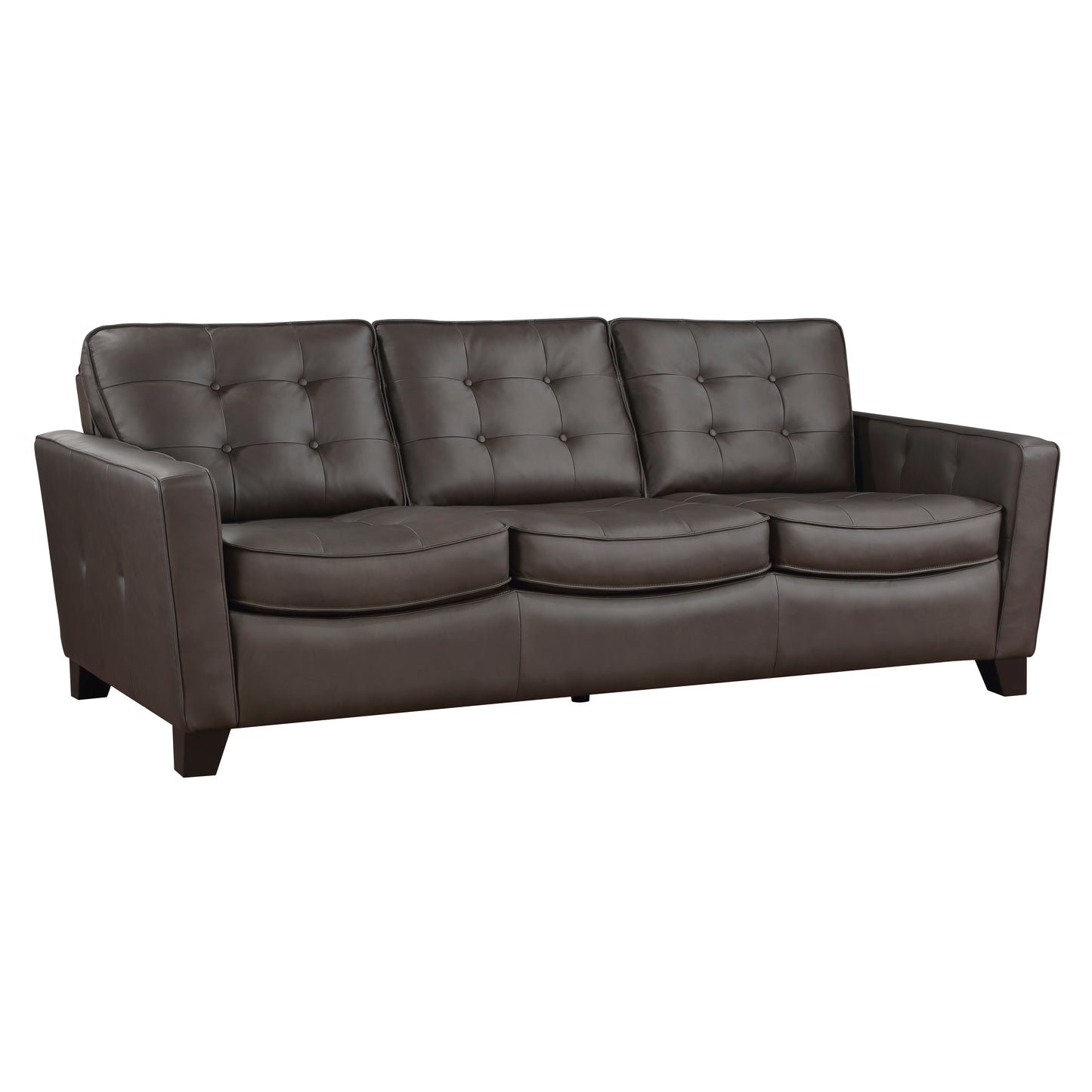 Homelegance Renzo Sectional Sofa in Rich Brown Top-Grain Leather 9266BRW-3