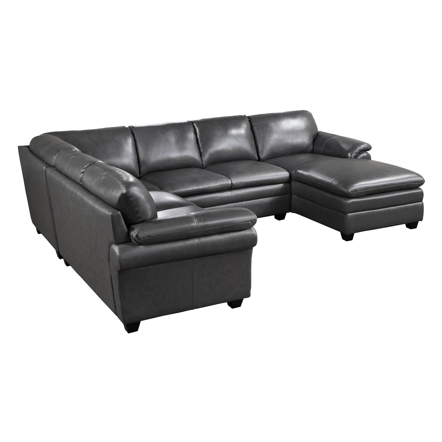 Homelegance Exton Sectional Sofa in Gray 9267GY-42LRC