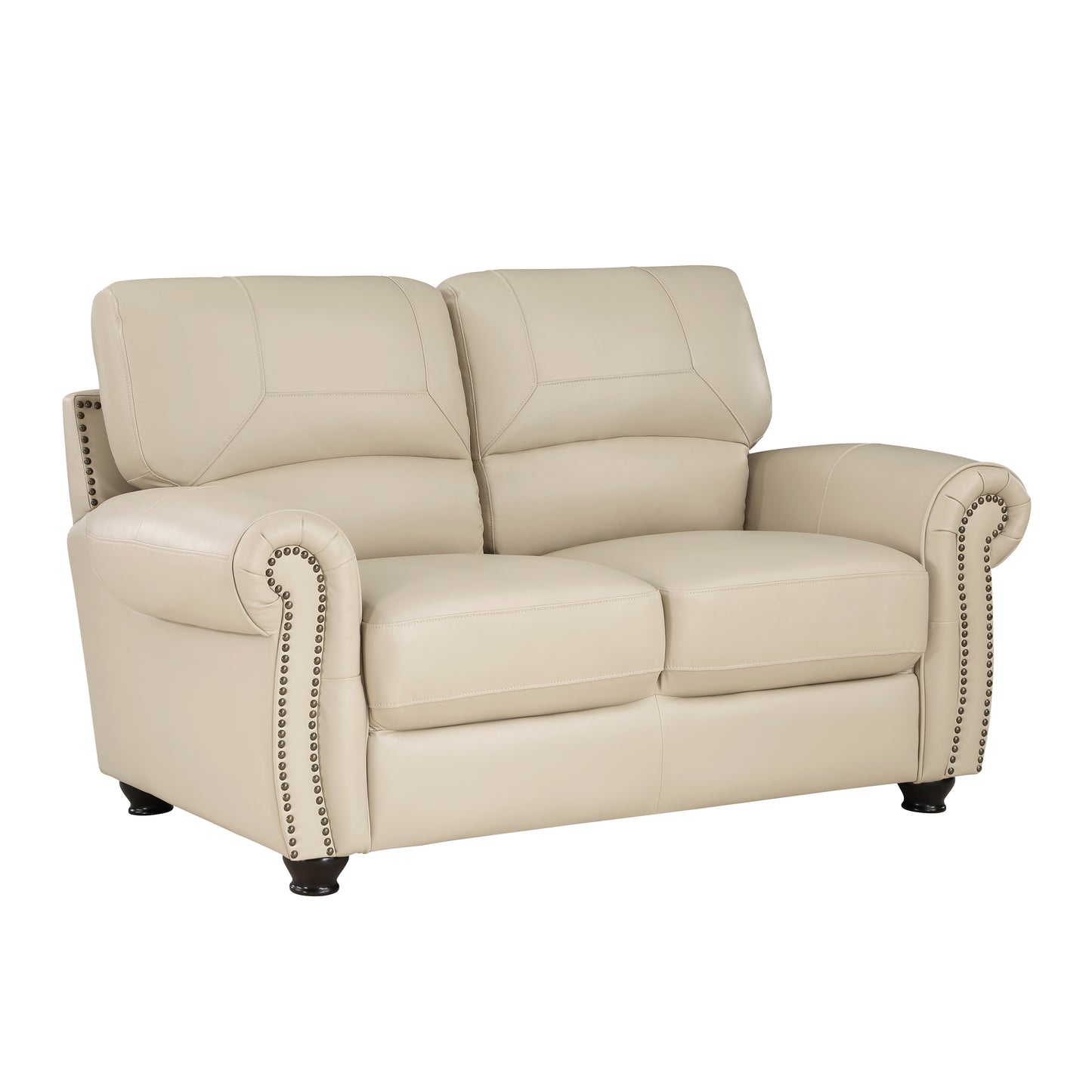 Homelegance Foxborough Loveseat in Cream Top Grain Leather 9269CR-2