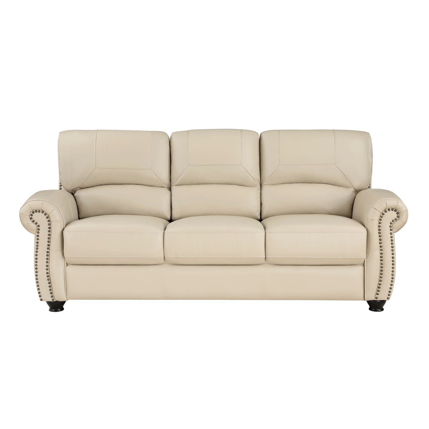 Homelegance Foxborough Sectional Sofa Cream Top-Grain Leather 9269CR-3