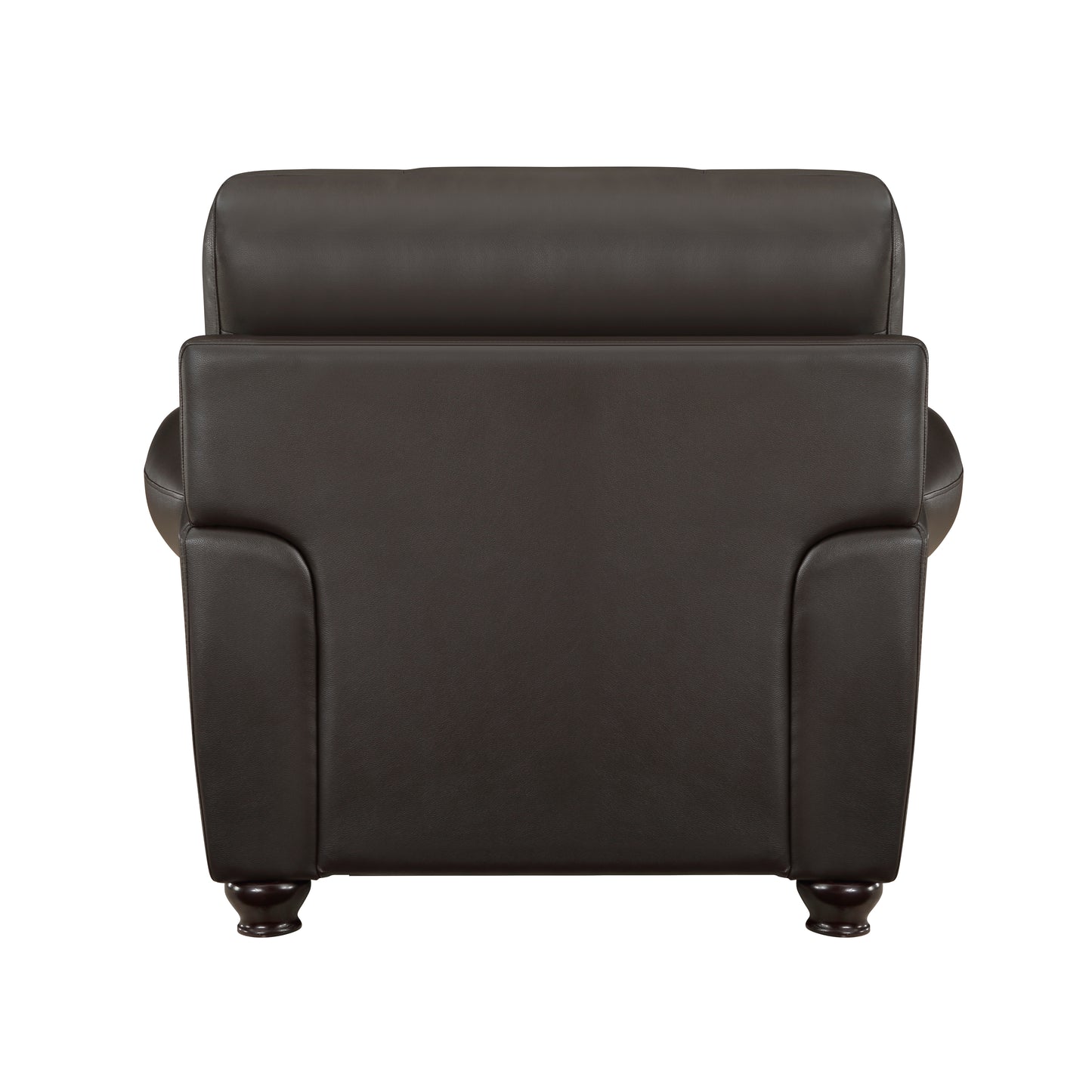Homelegance Foxborough Dark Brown Accent Chair with Nailhead Trim 9269DB-1