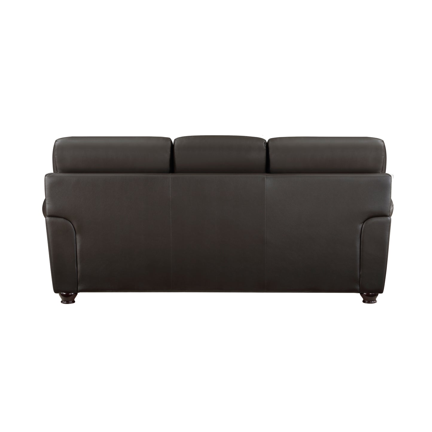 Homelegance Foxborough Dark Brown Top-Grain Leather Sectional Sofa 9269DB-3