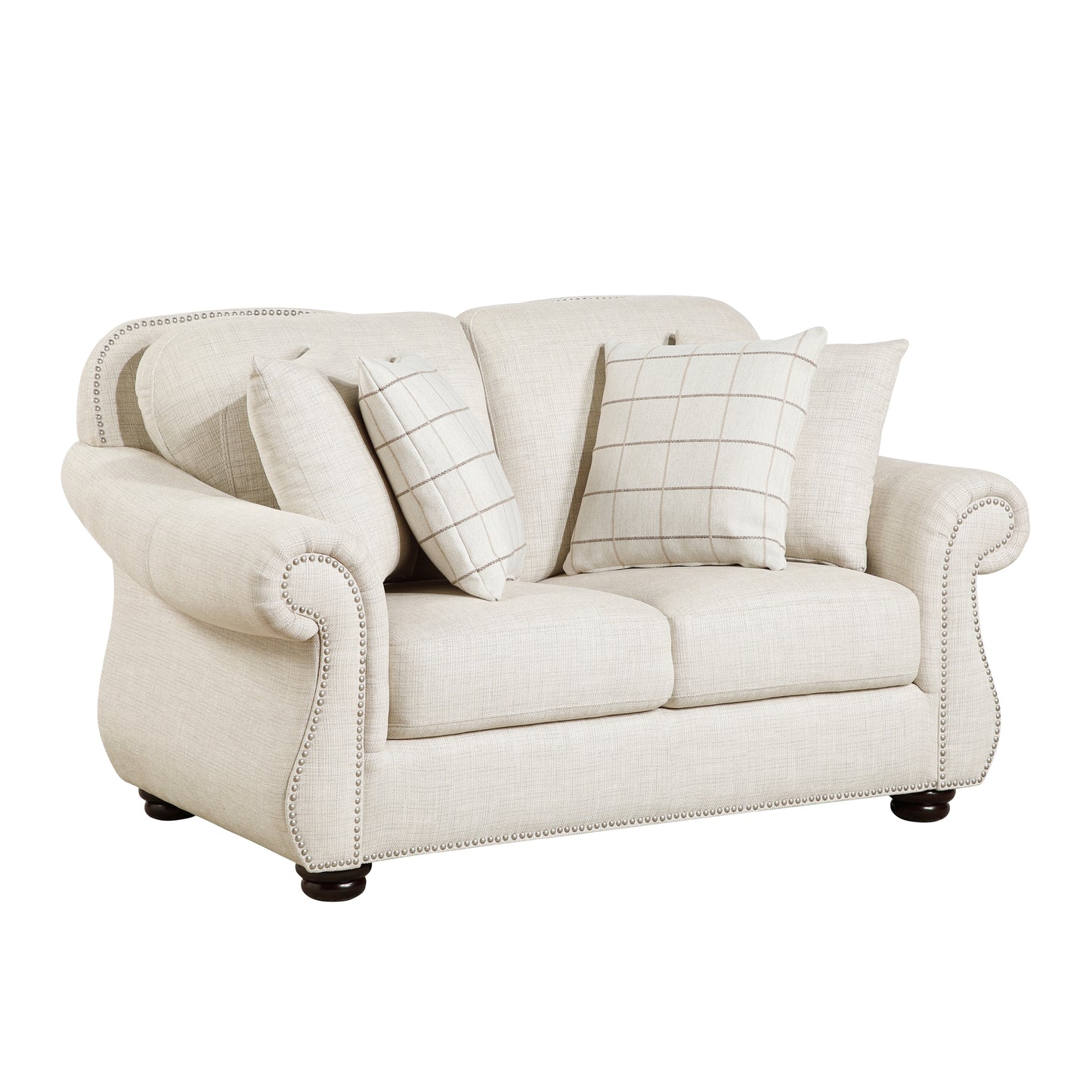 Homelegance Attleboro Loveseat in Beige 9270FBE-2