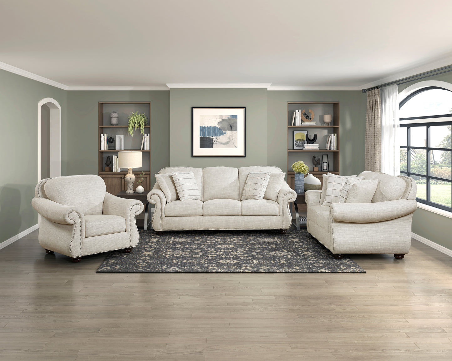 Homelegance Attleboro Accent Chair in Beige Upholstery 9270FBE-1