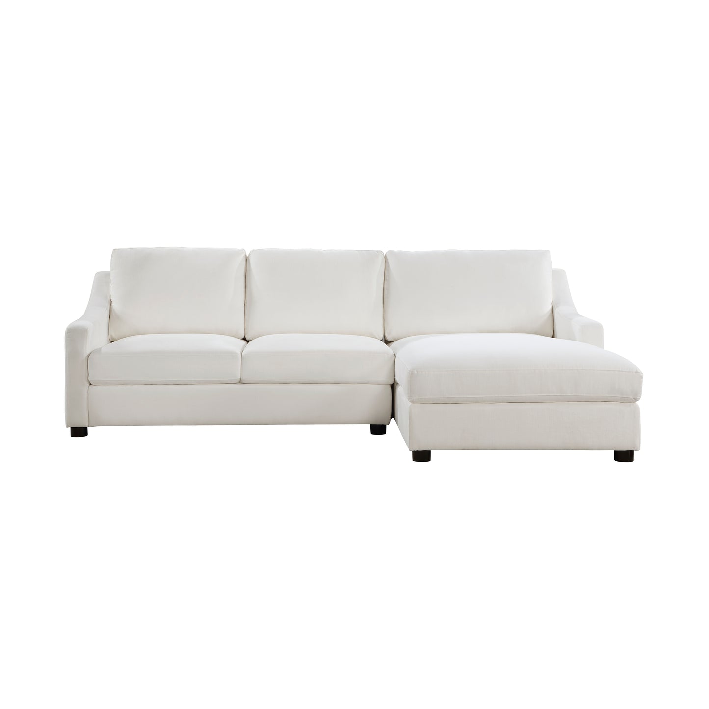 Homelegance Zayden Ivory Textured Fabric Sectional Sofa 9277VR-22LRC