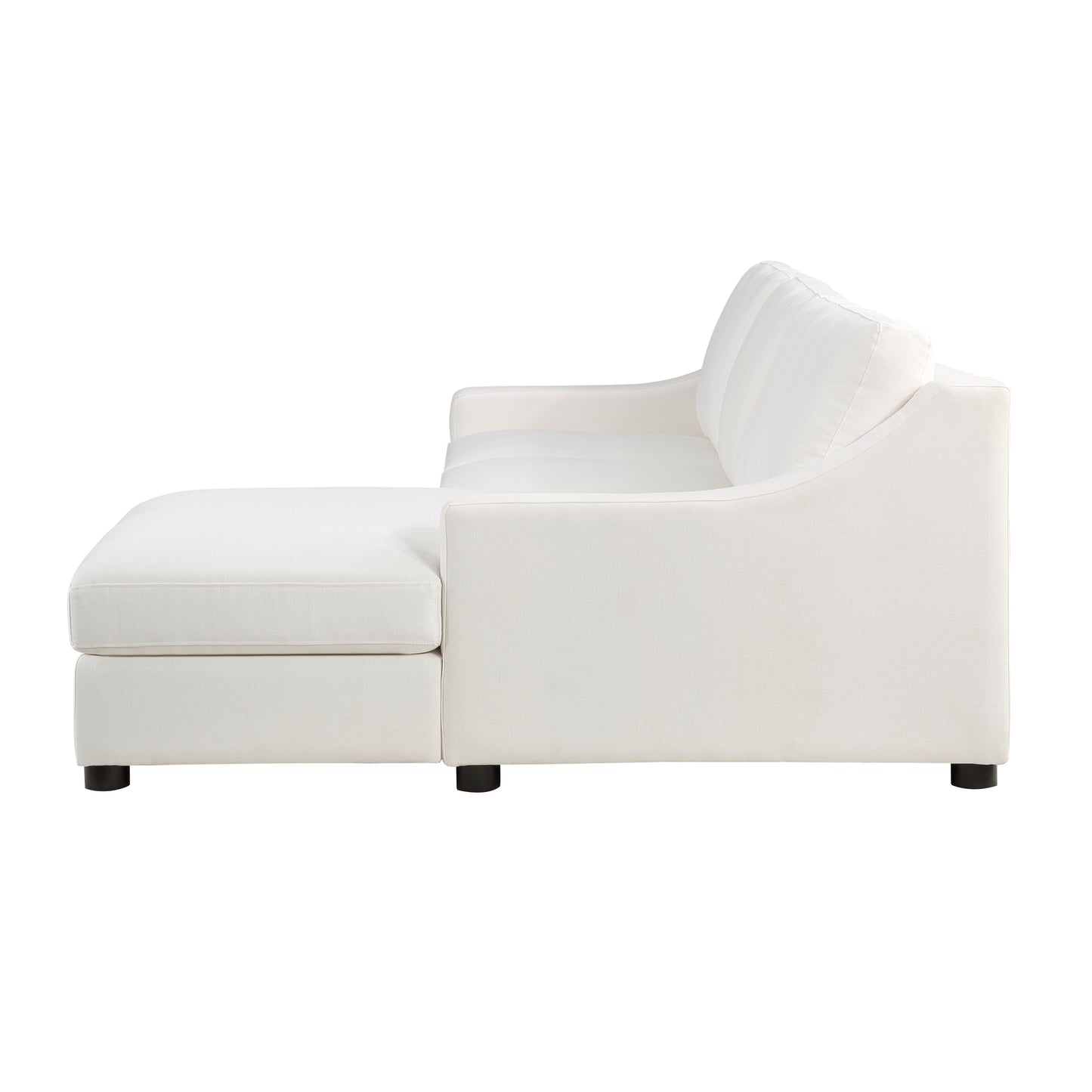 Homelegance Zayden Ivory Textured Fabric Sectional Sofa 9277VR-22LRC