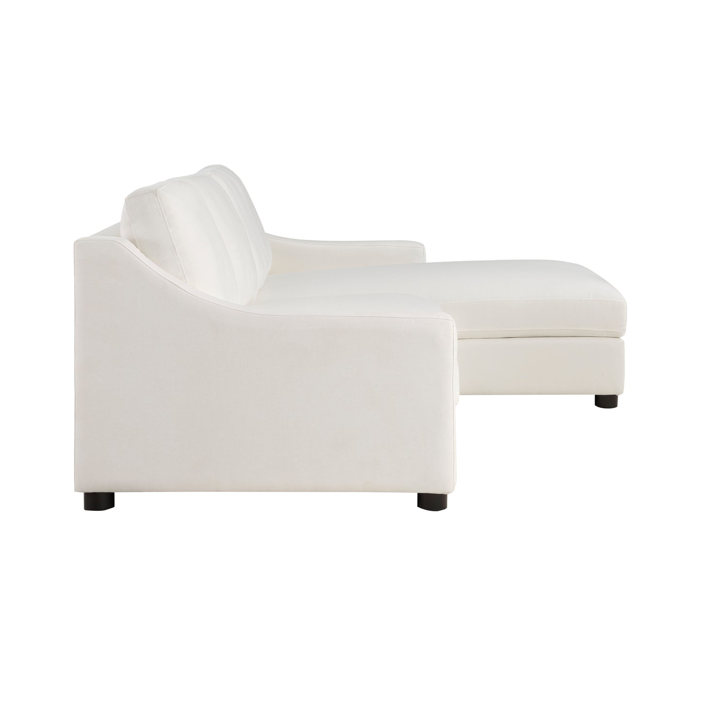 Homelegance Zayden Ivory Textured Fabric Sectional Sofa 9277VR-22LRC