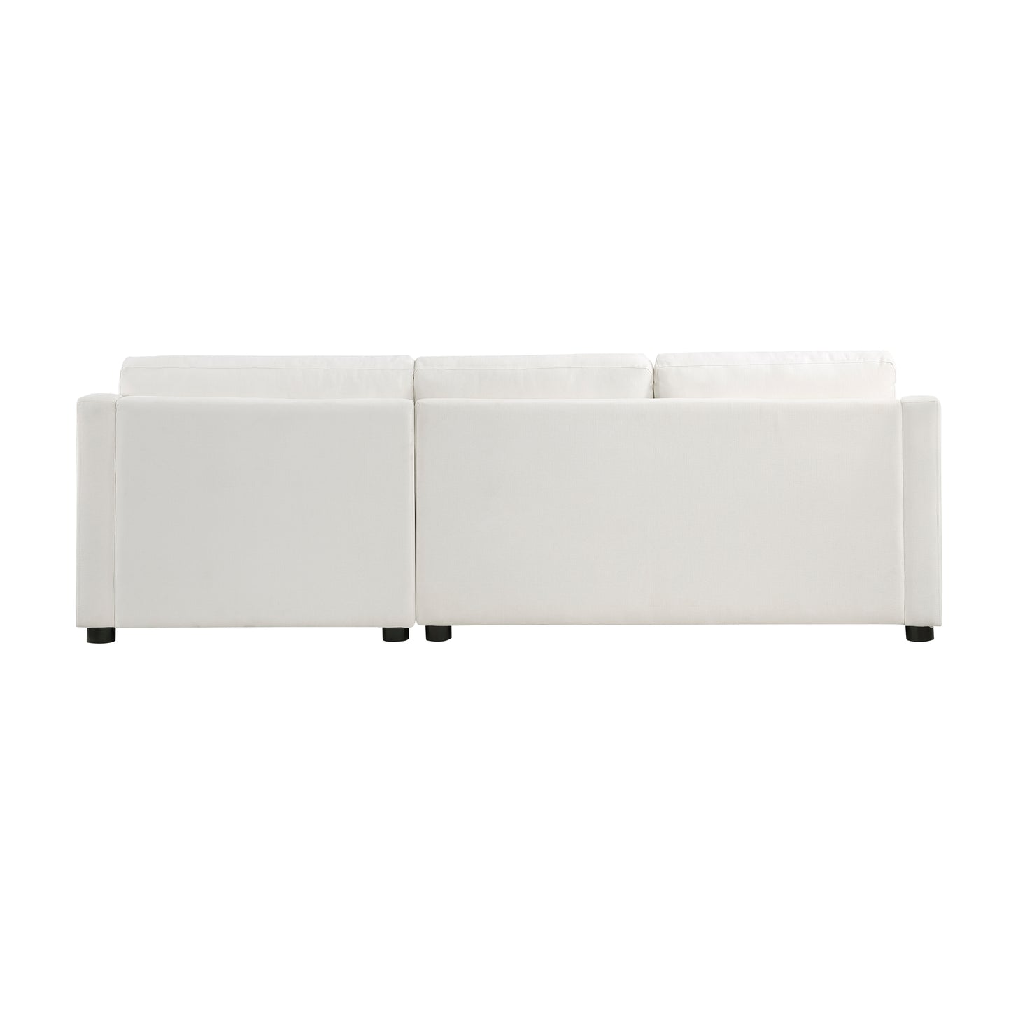 Homelegance Zayden Ivory Textured Fabric Sectional Sofa 9277VR-22LRC