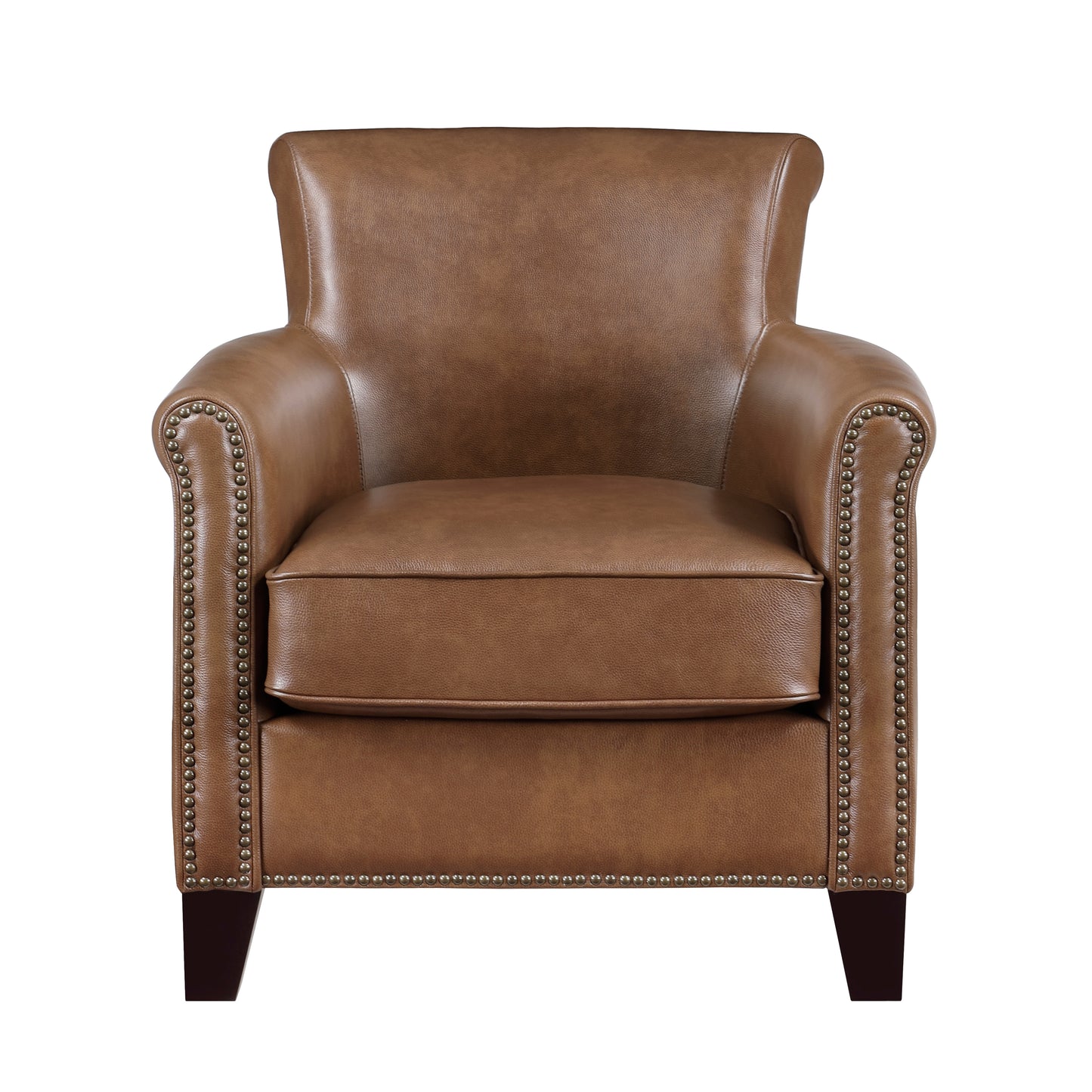 Homelegance Braintree Accent Chair in Brown Top Grain Leather 9278-3601