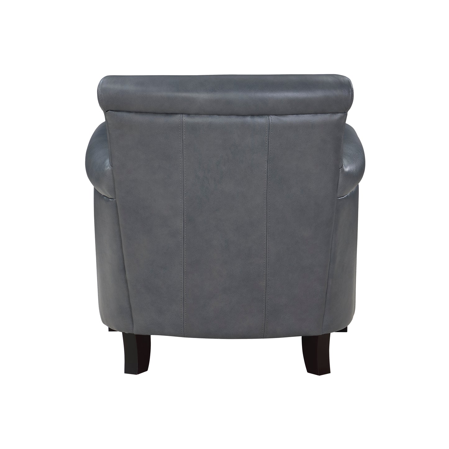 Homelegance Braintree Accent Chair in Burnish Gray Leather 9278BGY-1