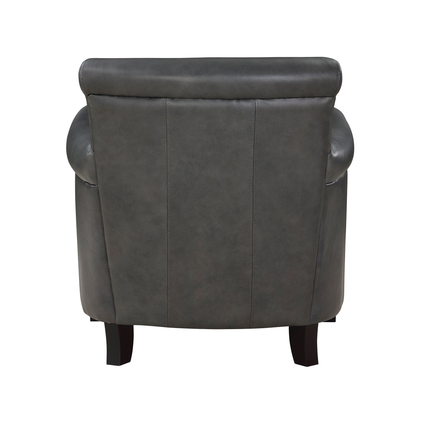 Homelegance Braintree Accent Chair in Gray Top Grain Leather 9278GRY-1