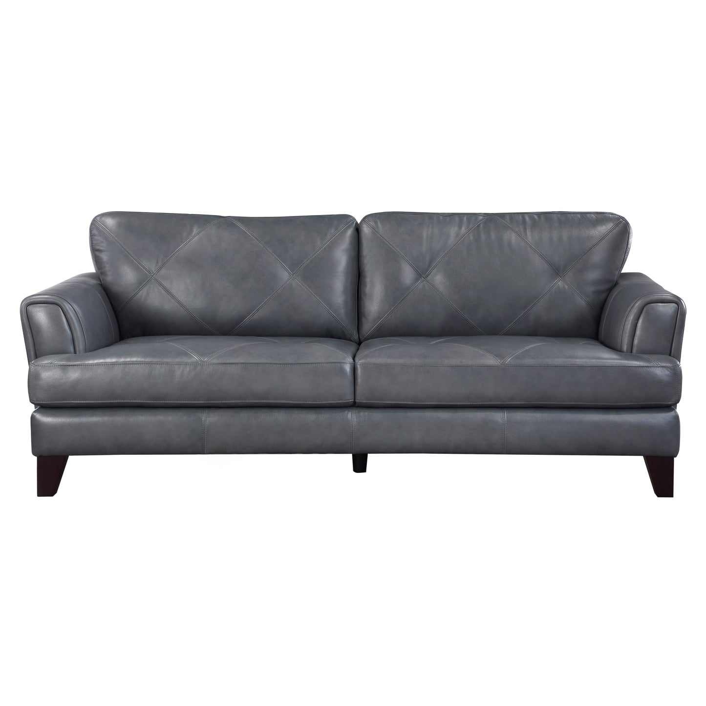 Homelegance Thierry Sectional Sofa in Burnish Gray Leather 9279BGY-3
