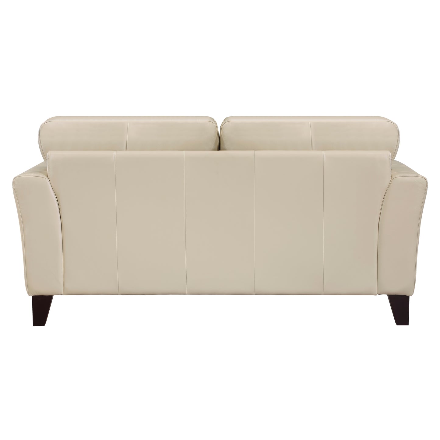 Homelegance Thierry Loveseat in Cream Leather with Tufted Detail 9279CRM-2