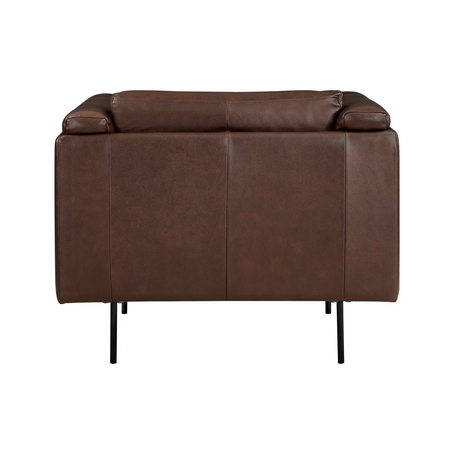 Homelegance Soren Accent Chair in Brown Leather with Tufted Detail 9280BR-1