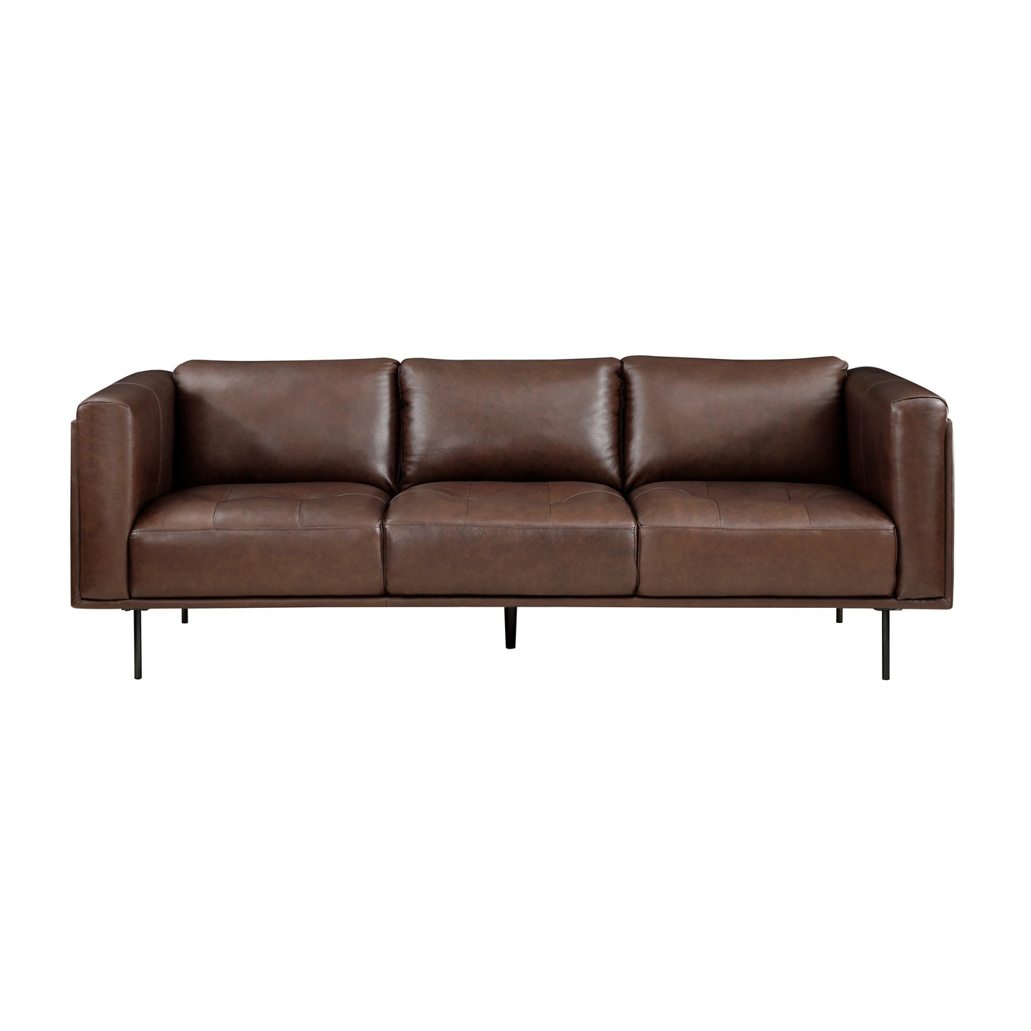 Homelegance Soren Sectional Sofa in Brown Top-Grain Leather 9280BR-3