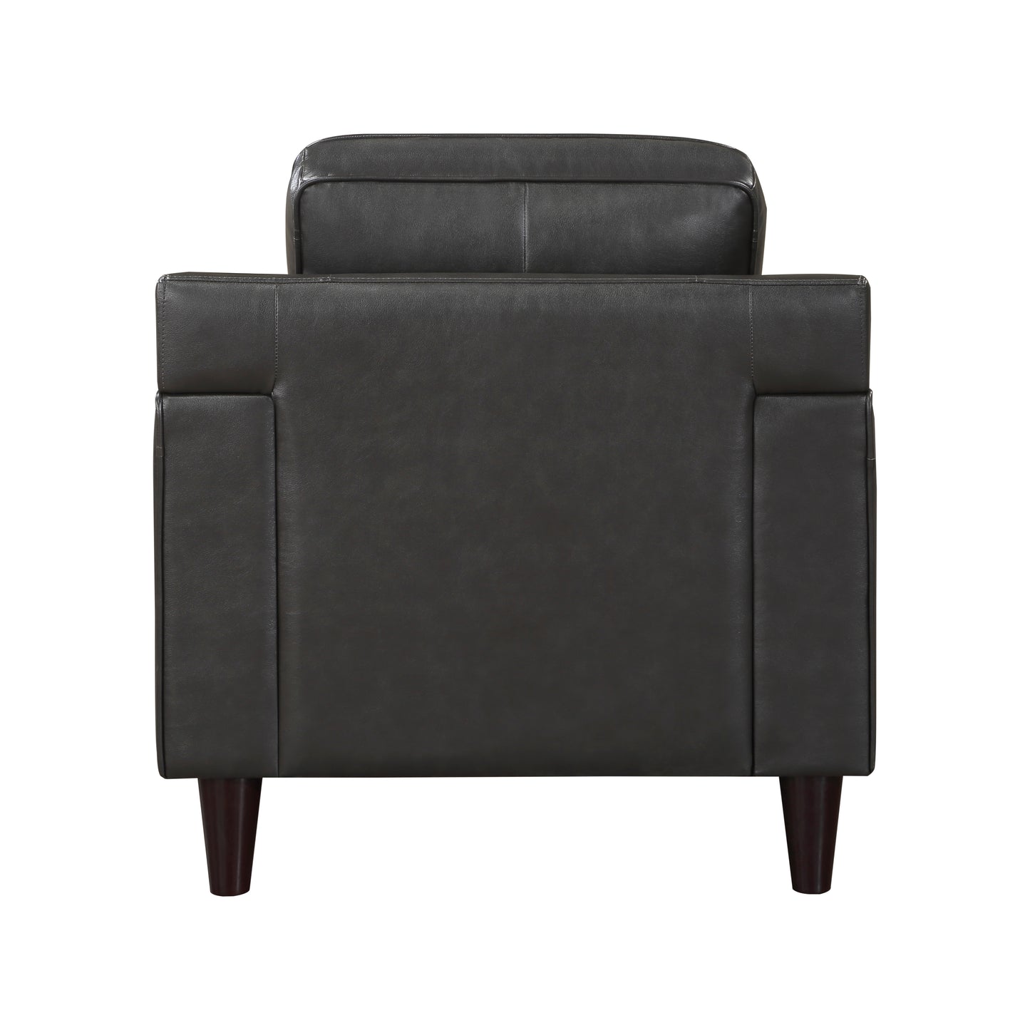 Homelegance Aldrich Accent Chair in Gray Top Grain Leather 9294GRY-1