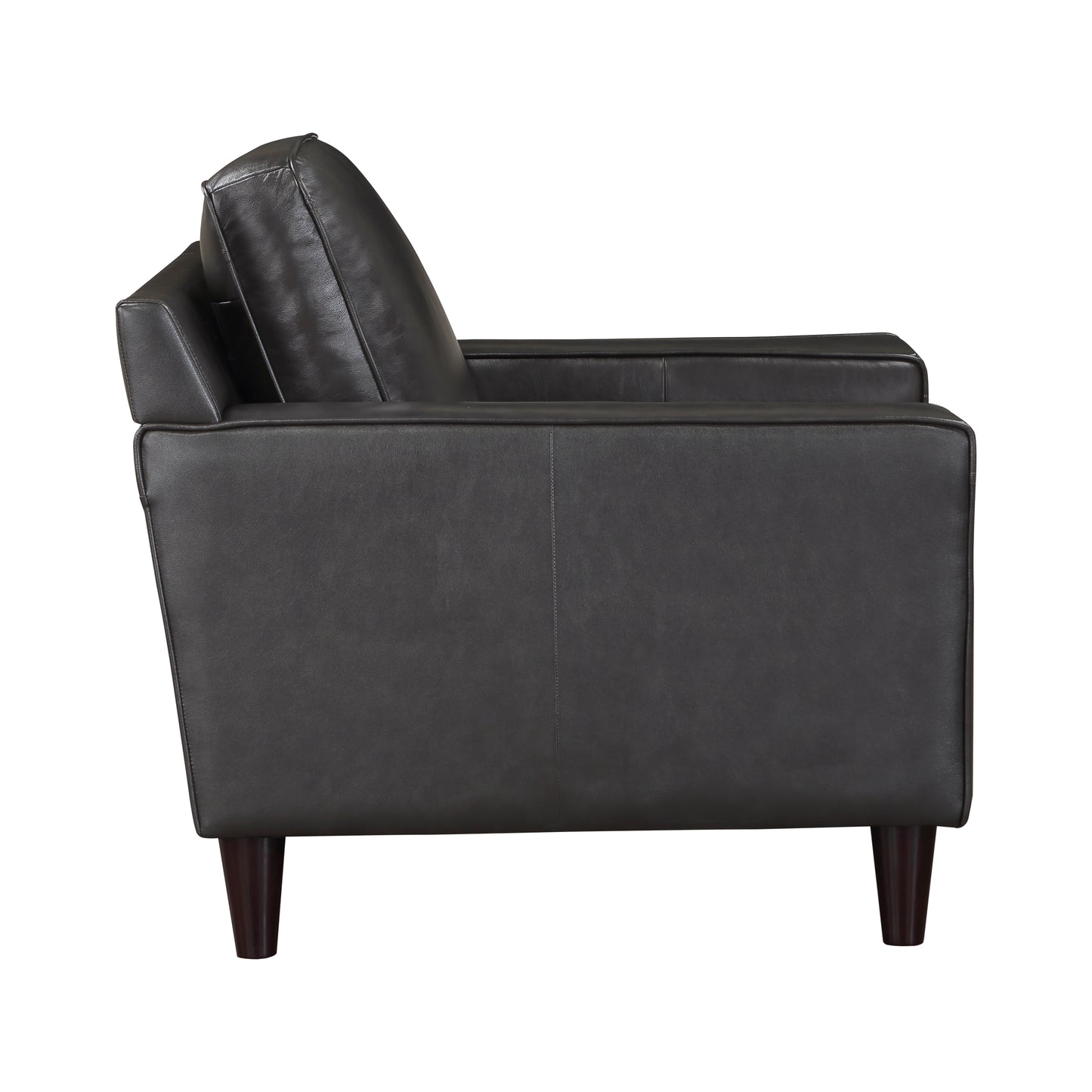 Homelegance Aldrich Accent Chair in Gray Top Grain Leather 9294GRY-1