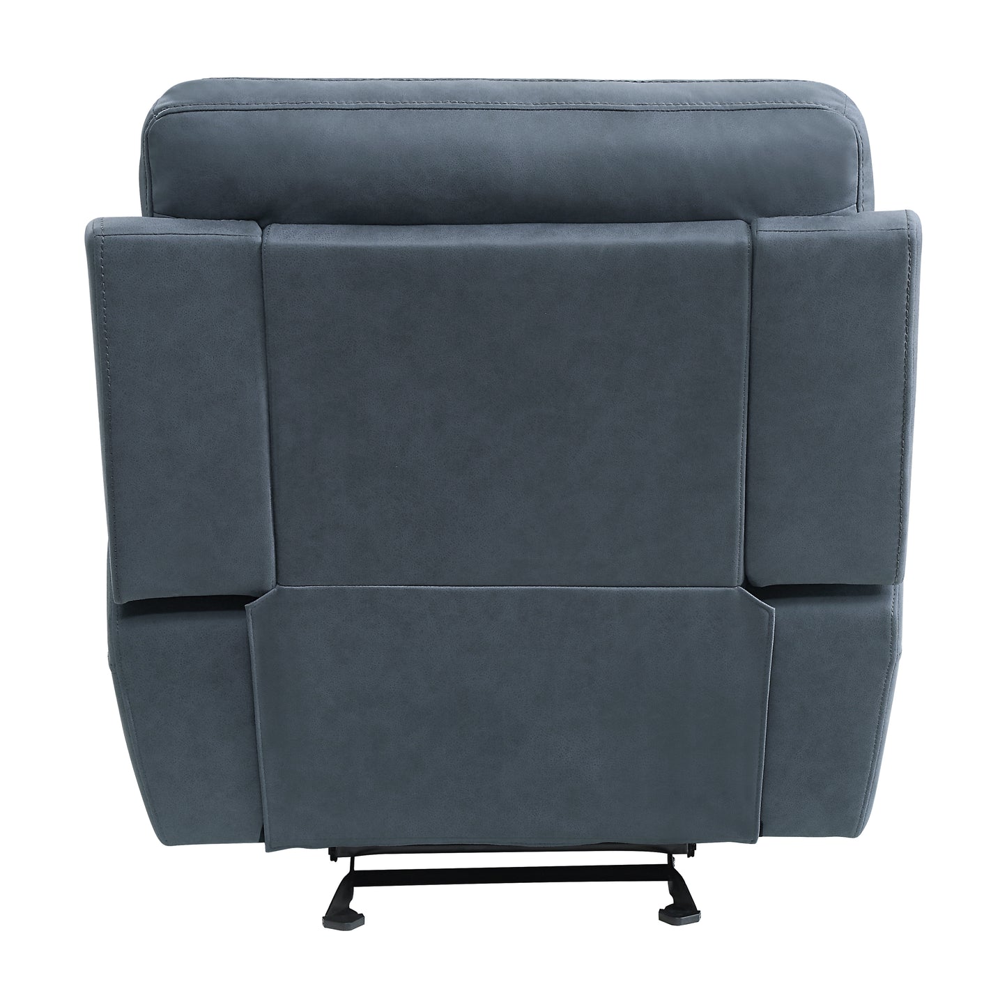 Homelegance Clifton Glider Recliner Chair in Polished Microfiber Blue 9301BUE-1