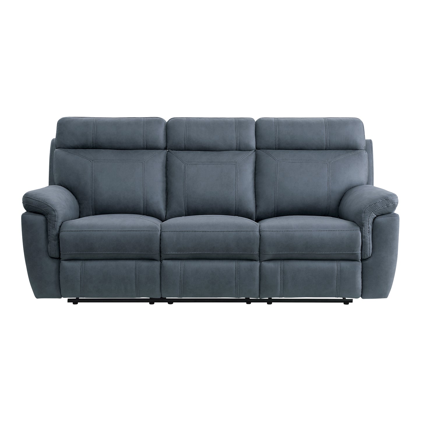 Homelegance Clifton Sectional Sofa Blue Polished Microfiber 9301BUE-3
