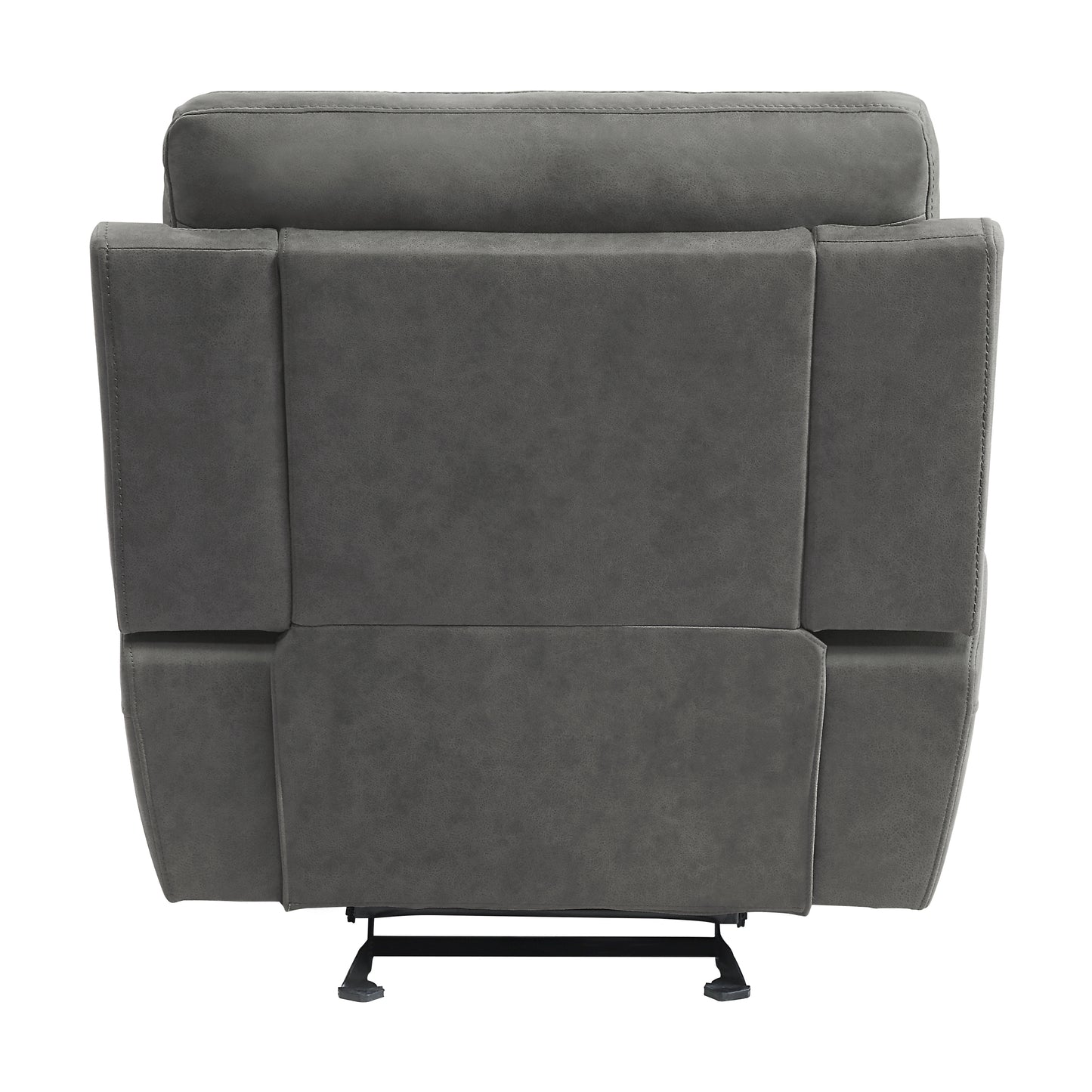 Homelegance Clifton Glider Recliner Chair in Pewter Polished Microfiber 9301GRY-1