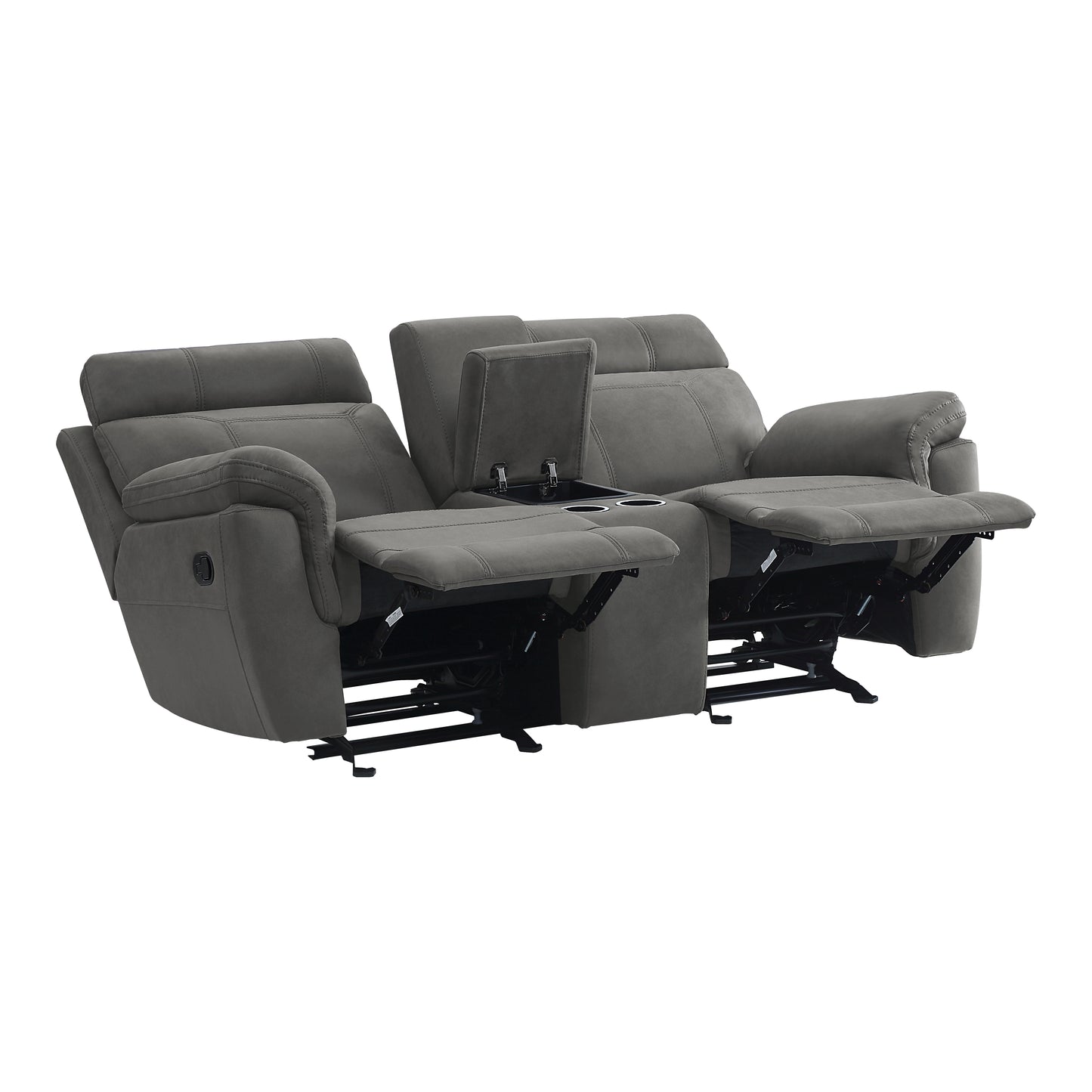 Homelegance Clifton Loveseat Glider Reclining Pewter 9301GRY-2