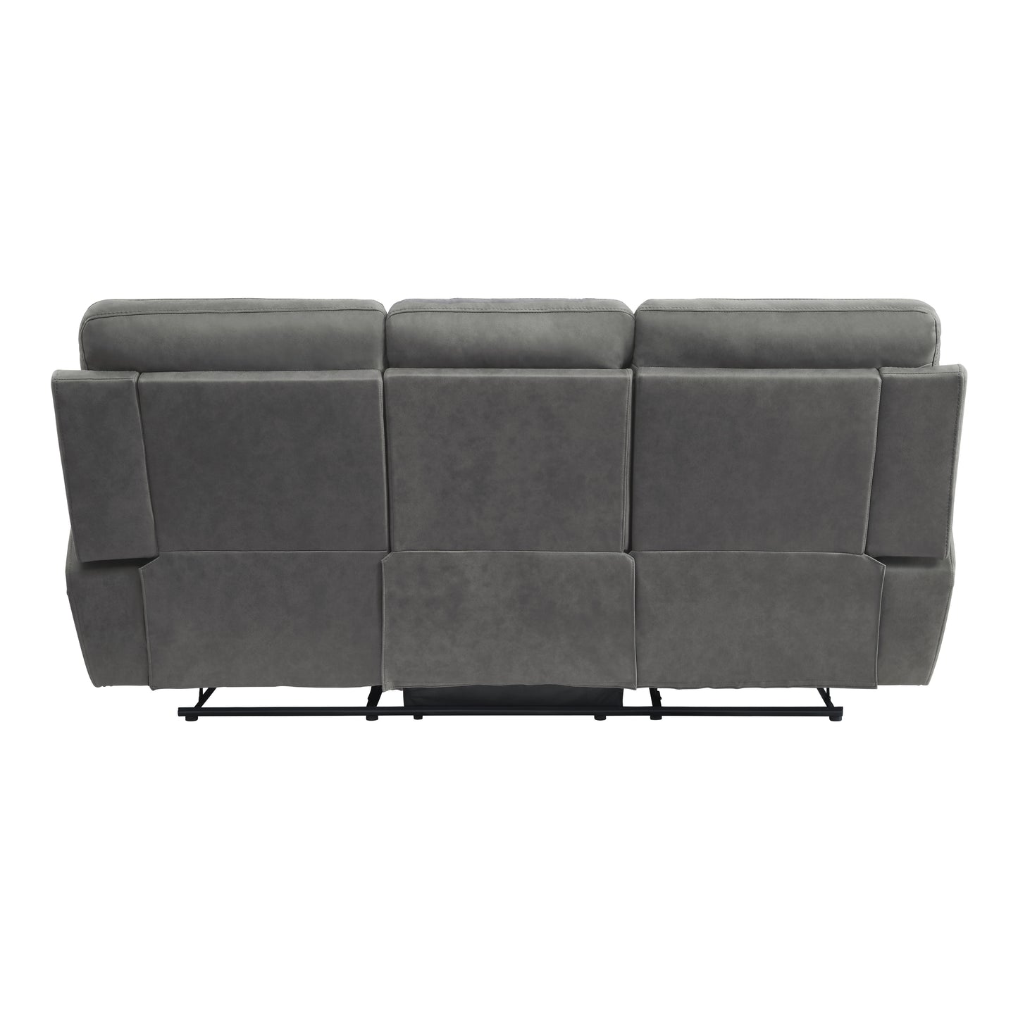 Homelegance Clifton Gray Sectional Sofa with Dual Reclining Ends 9301GRY-3