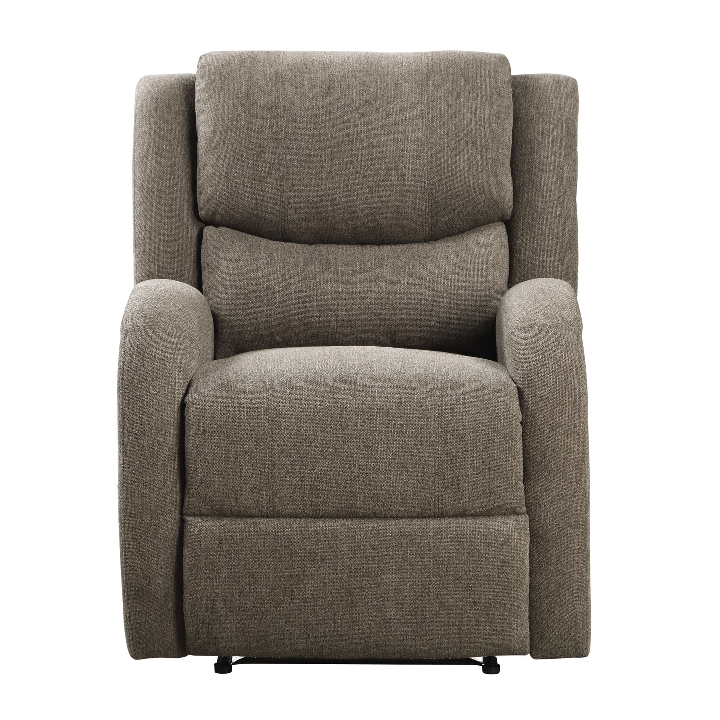 Homelegance Foxcroft Reclining Chair Power Recliner in Brown Chenille 9316BR-1PW