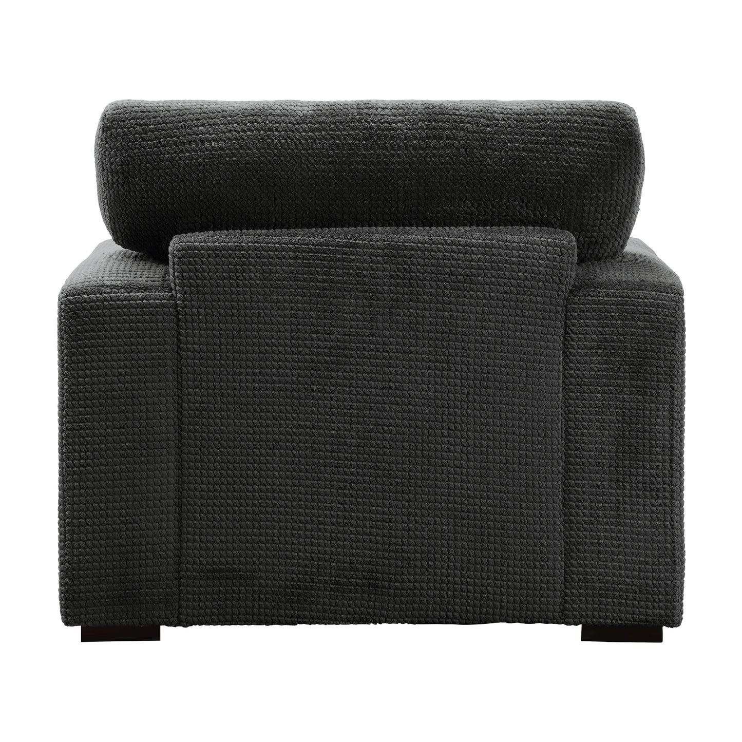 Homelegance Rivermeade Accent Chair in Gray Textured Microfiber 9318CBN-1
