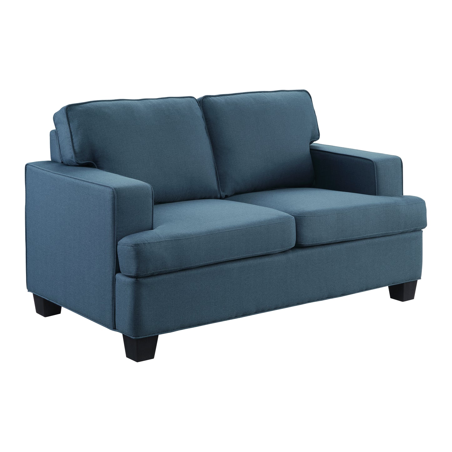 Homelegance Elmont Loveseat in Textured Blue Fabric 9327BU-2