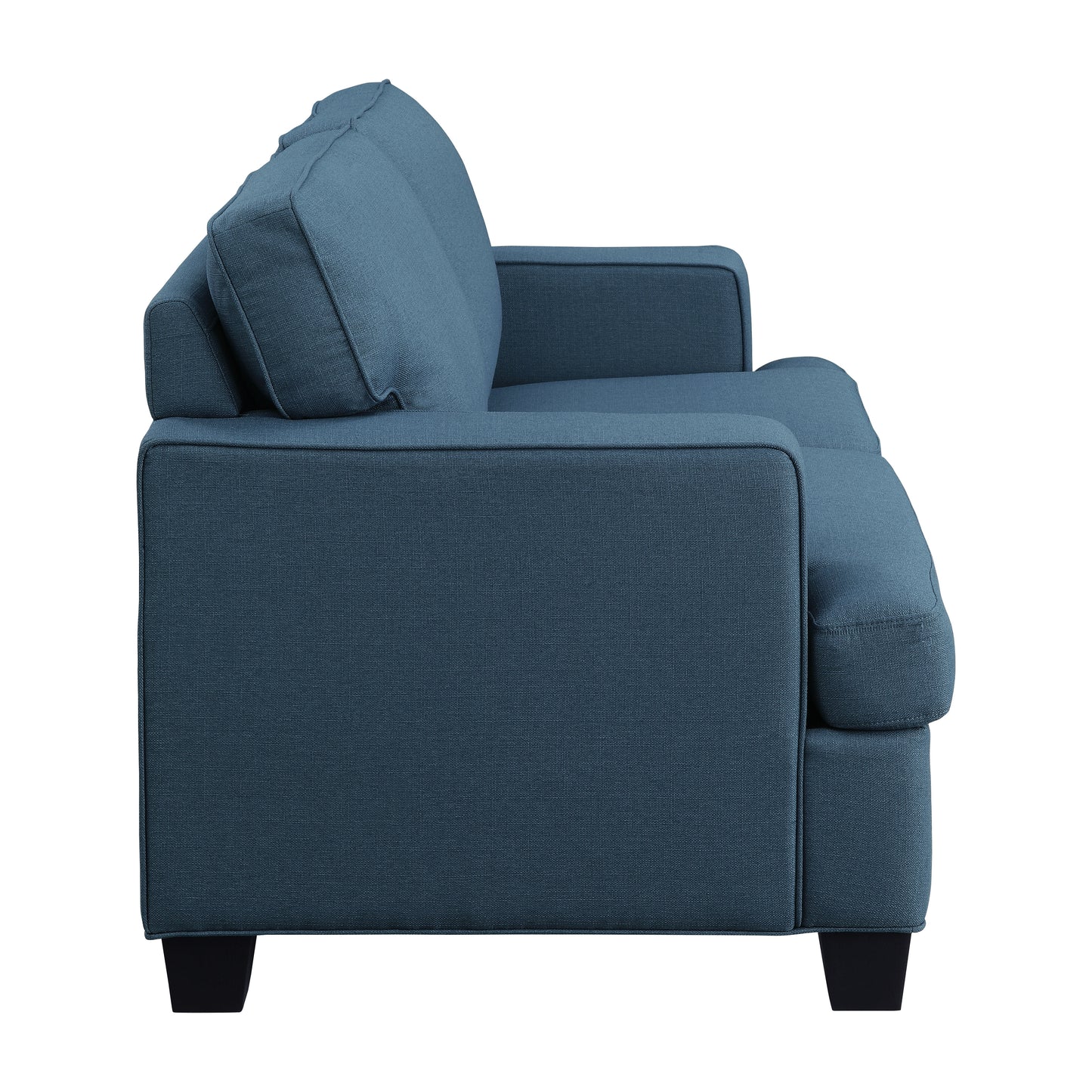 Homelegance Elmont Loveseat in Textured Blue Fabric 9327BU-2