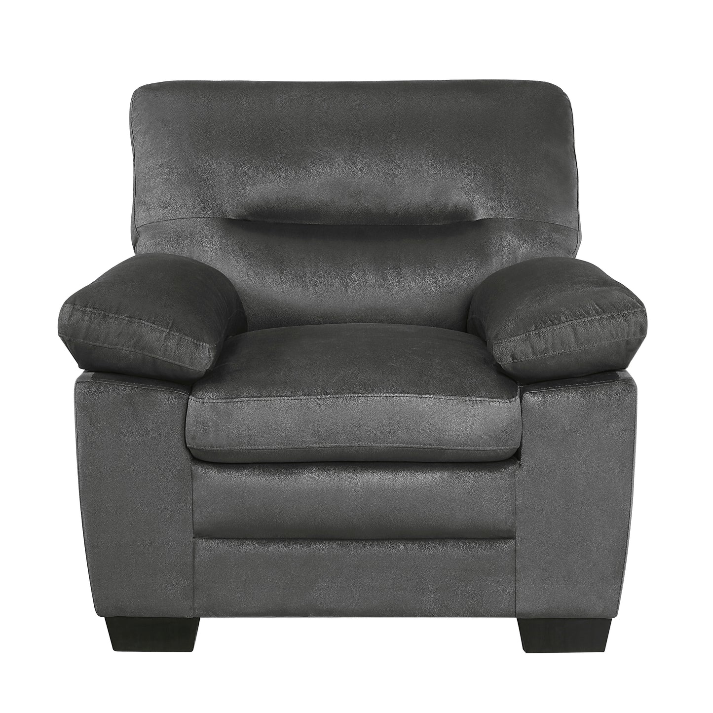 Homelegance Keighly Dark Gray Accent Chair with Textured Fabric 9328DG-1