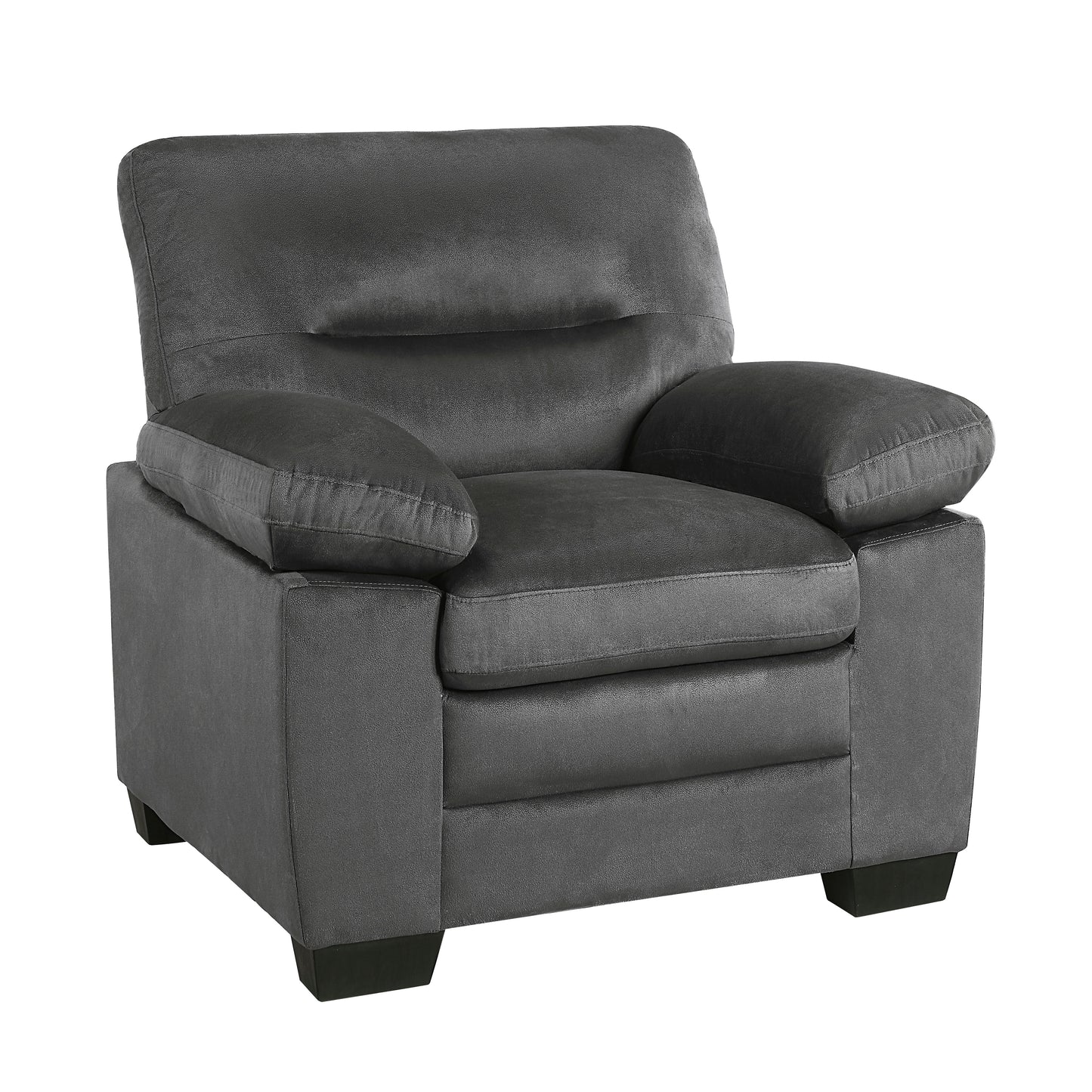 Homelegance Keighly Dark Gray Accent Chair with Textured Fabric 9328DG-1