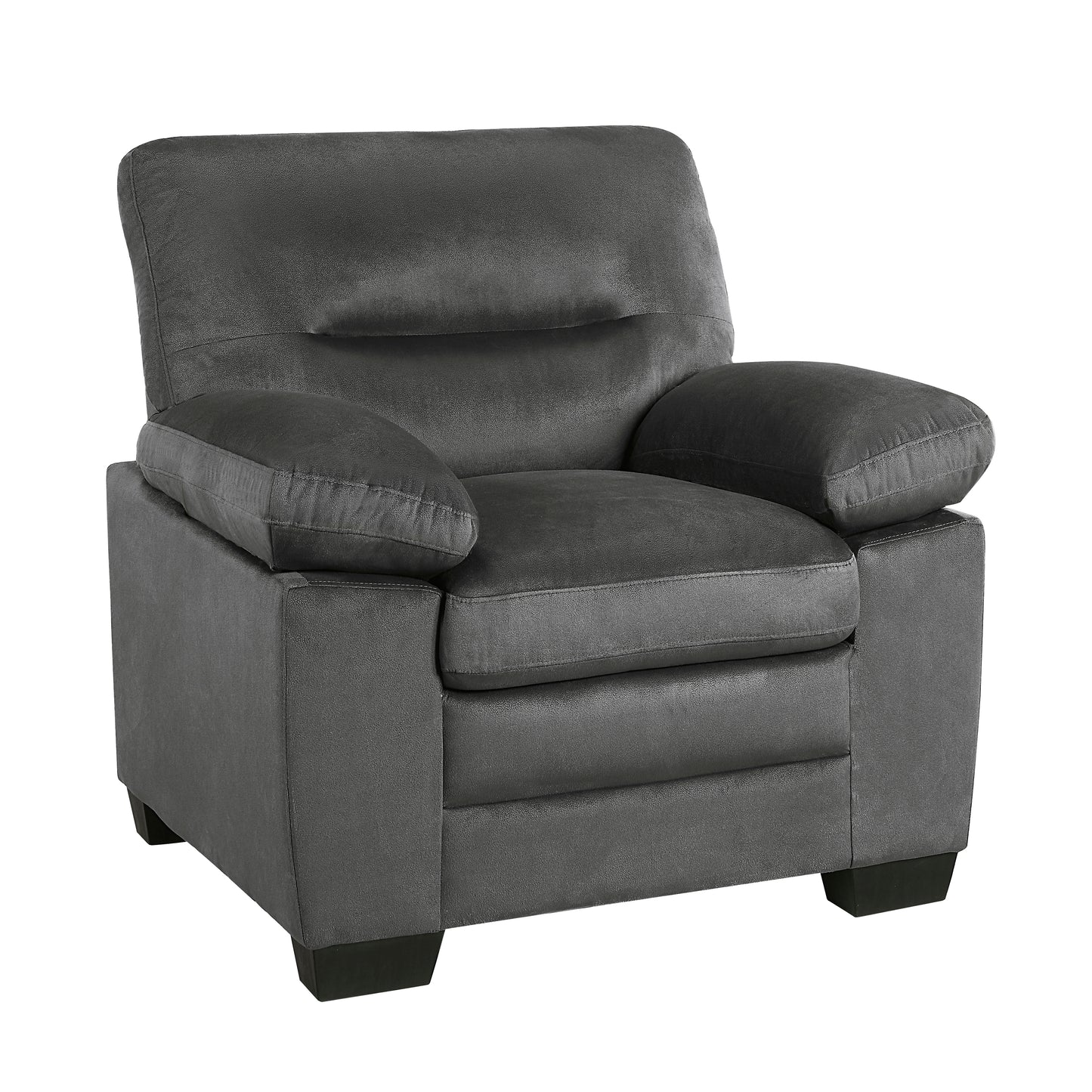 Homelegance Keighly Dark Gray Accent Chair with Textured Fabric 9328DG-1