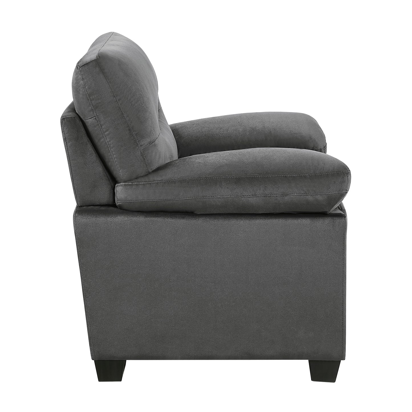 Homelegance Keighly Dark Gray Accent Chair with Textured Fabric 9328DG-1