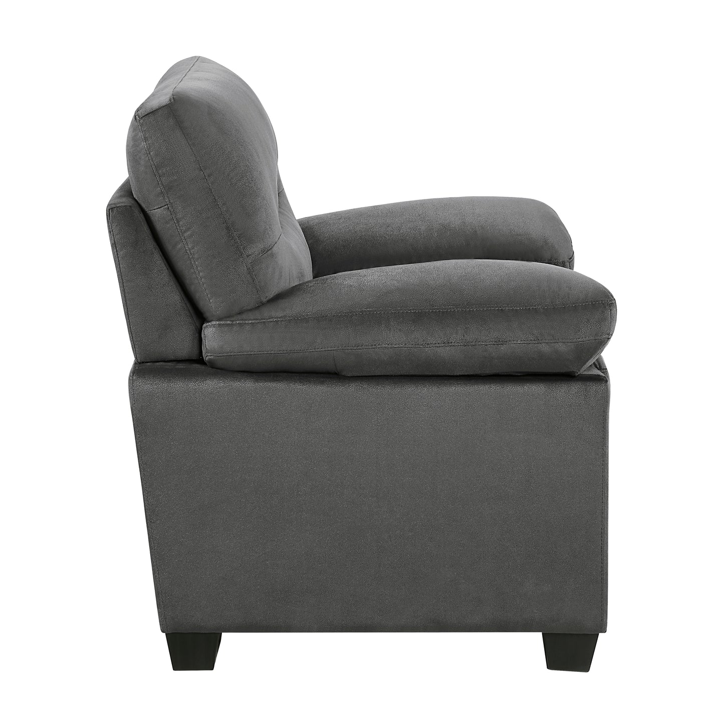 Homelegance Keighly Dark Gray Accent Chair with Textured Fabric 9328DG-1