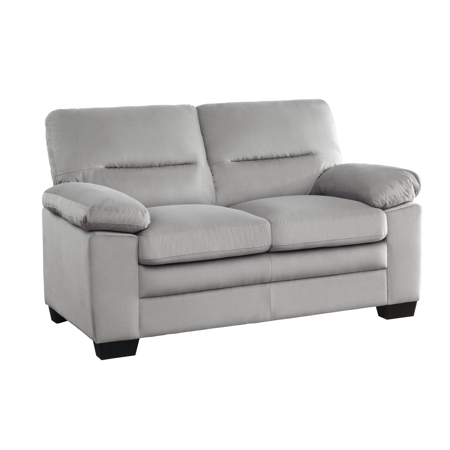 Homelegance Keighly Loveseat in Textured Gray Upholstery 9328GY-2