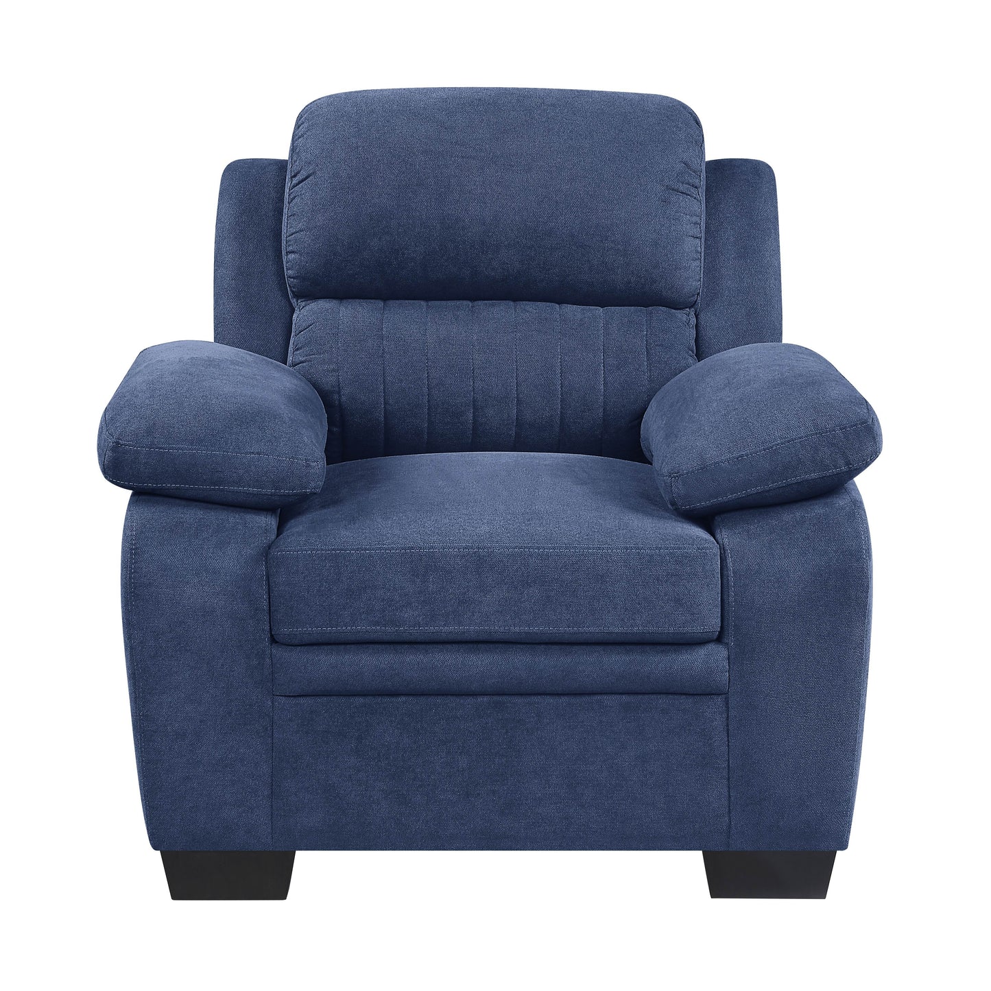Homelegance Holleman Accent Chair in Textured Blue Fabric 9333BU-1
