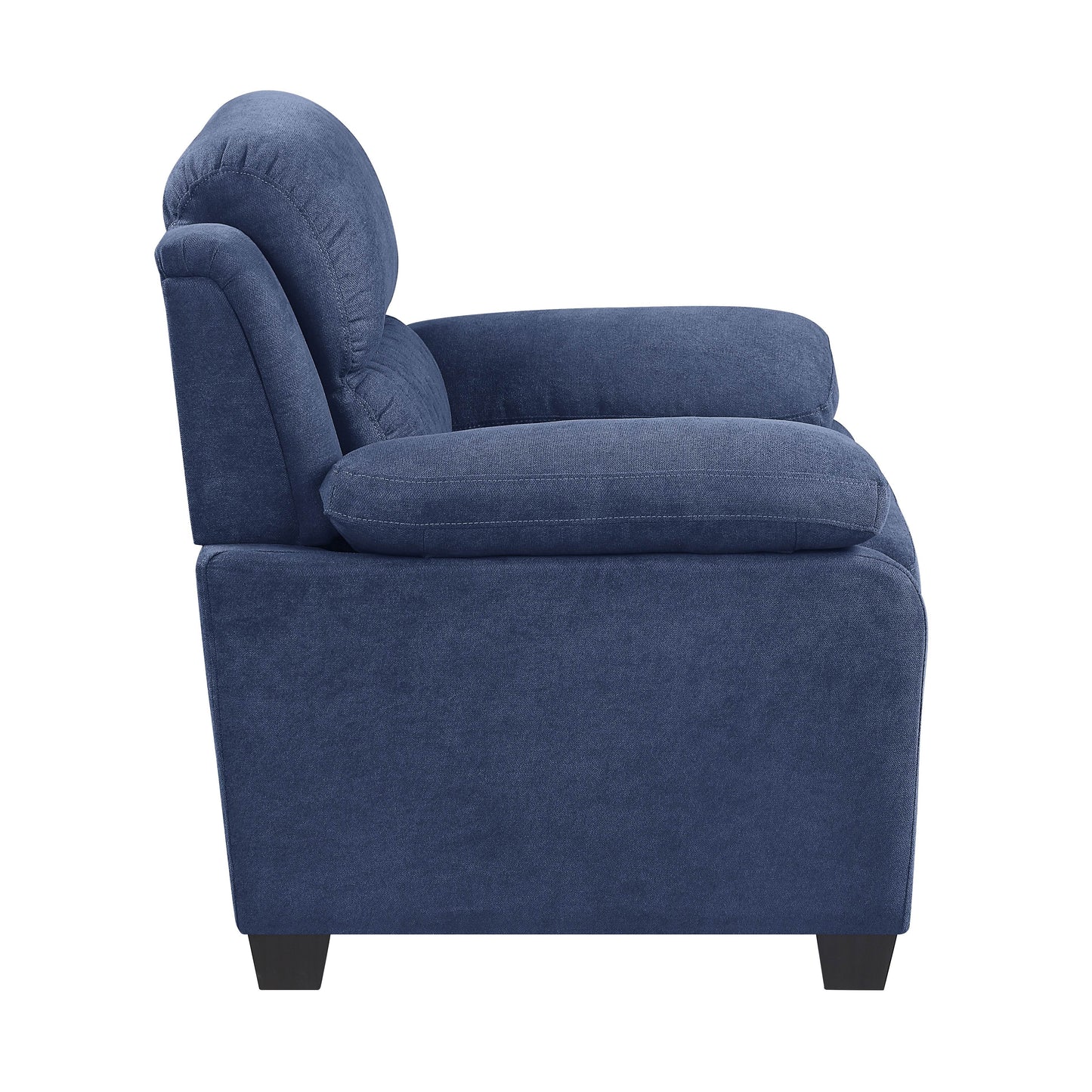 Homelegance Holleman Accent Chair in Textured Blue Fabric 9333BU-1