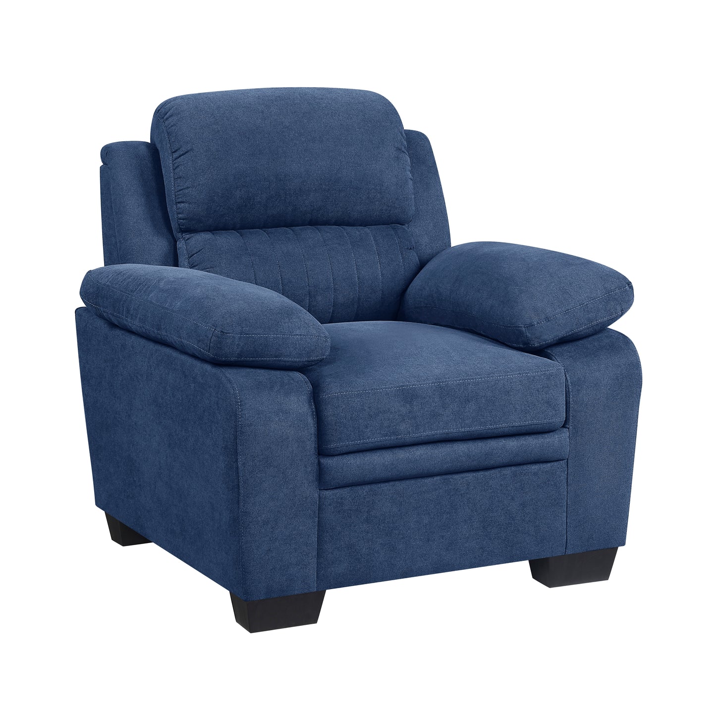 Homelegance Holleman Accent Chair in Textured Blue Fabric 9333BU-1