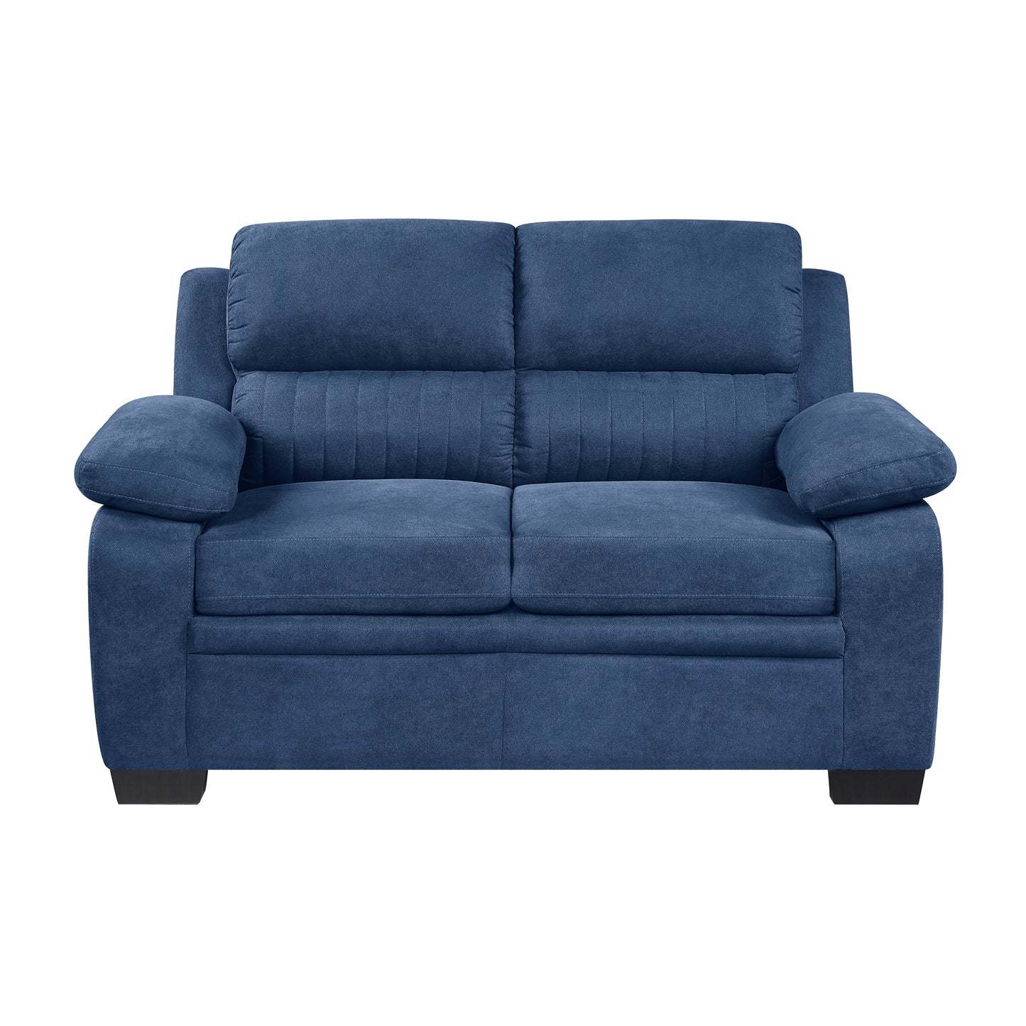 Homelegance Holleman Loveseat in Textured Blue Upholstery 9333BU-2