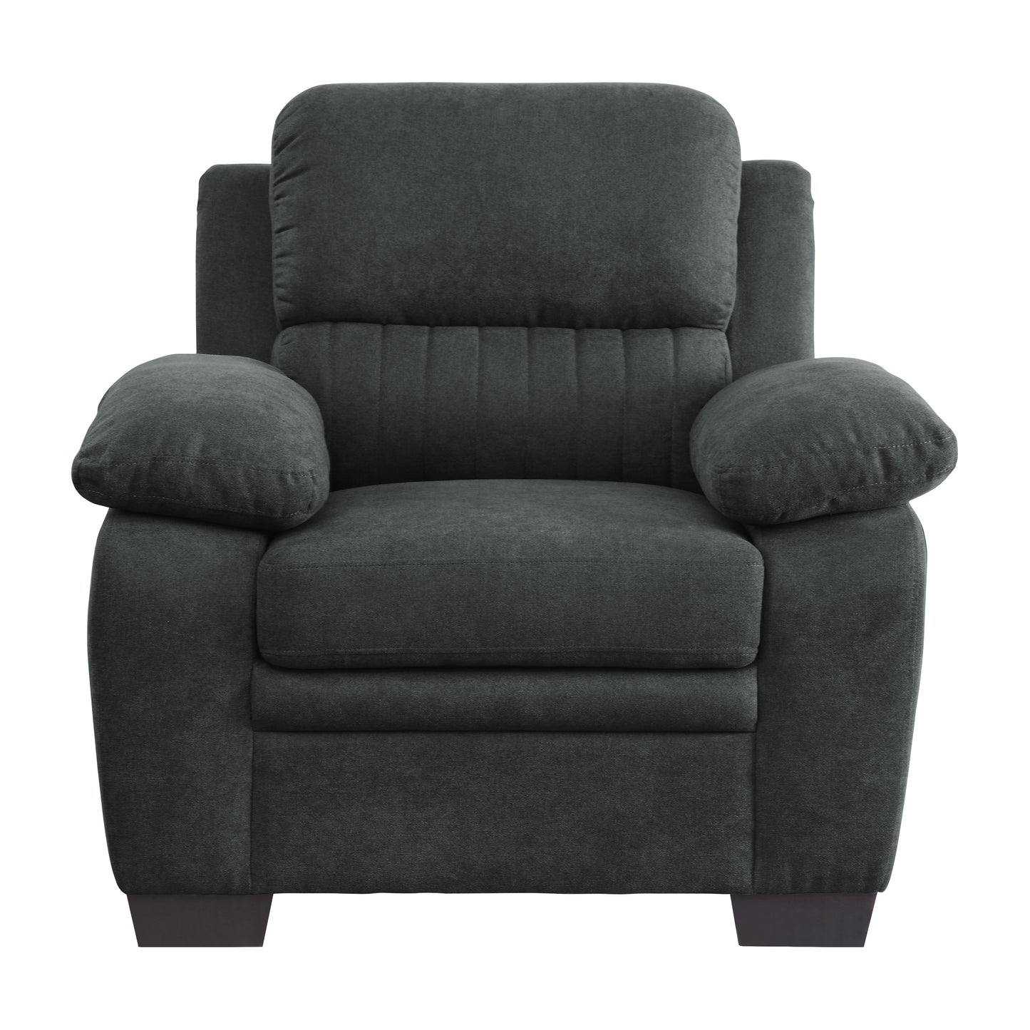 Homelegance Holleman Dark Gray Textured Fabric Accent Chair 9333DG-1