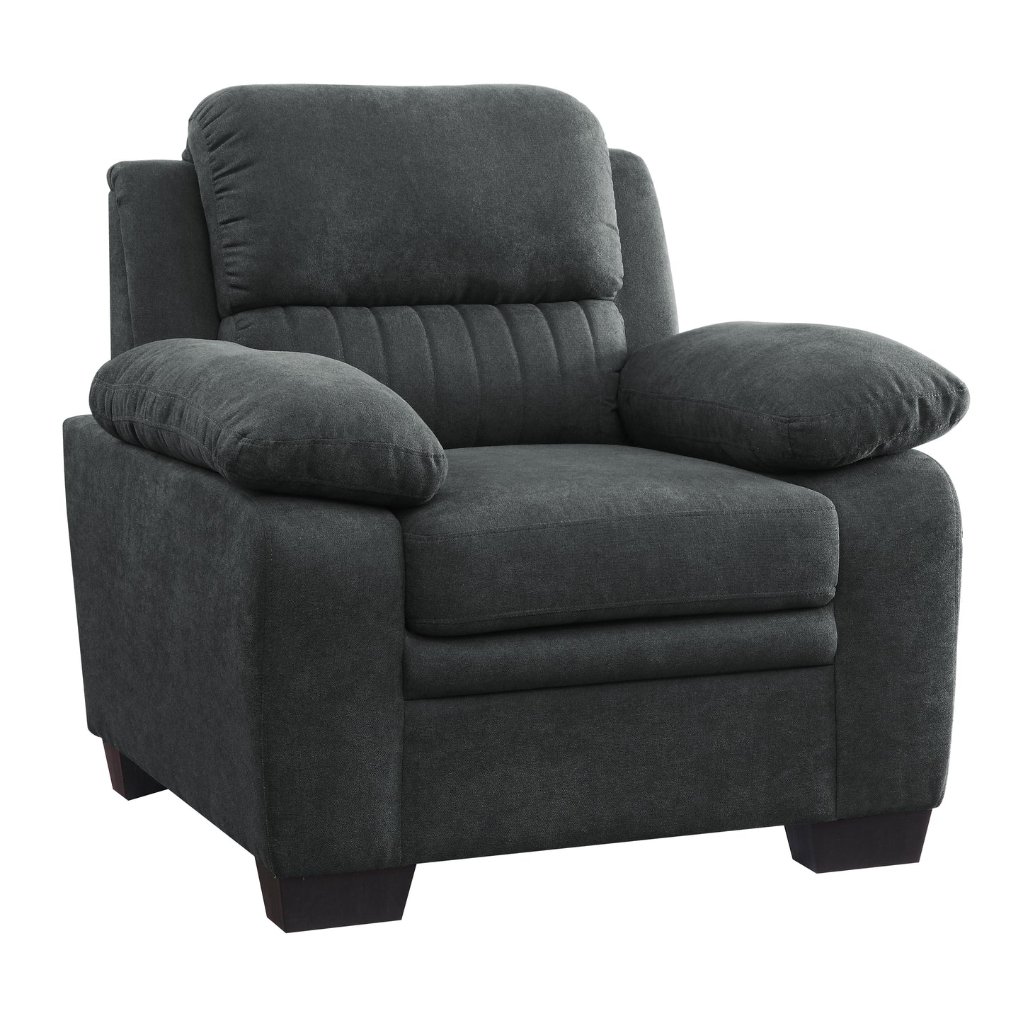 Homelegance Holleman Dark Gray Textured Fabric Accent Chair 9333DG-1