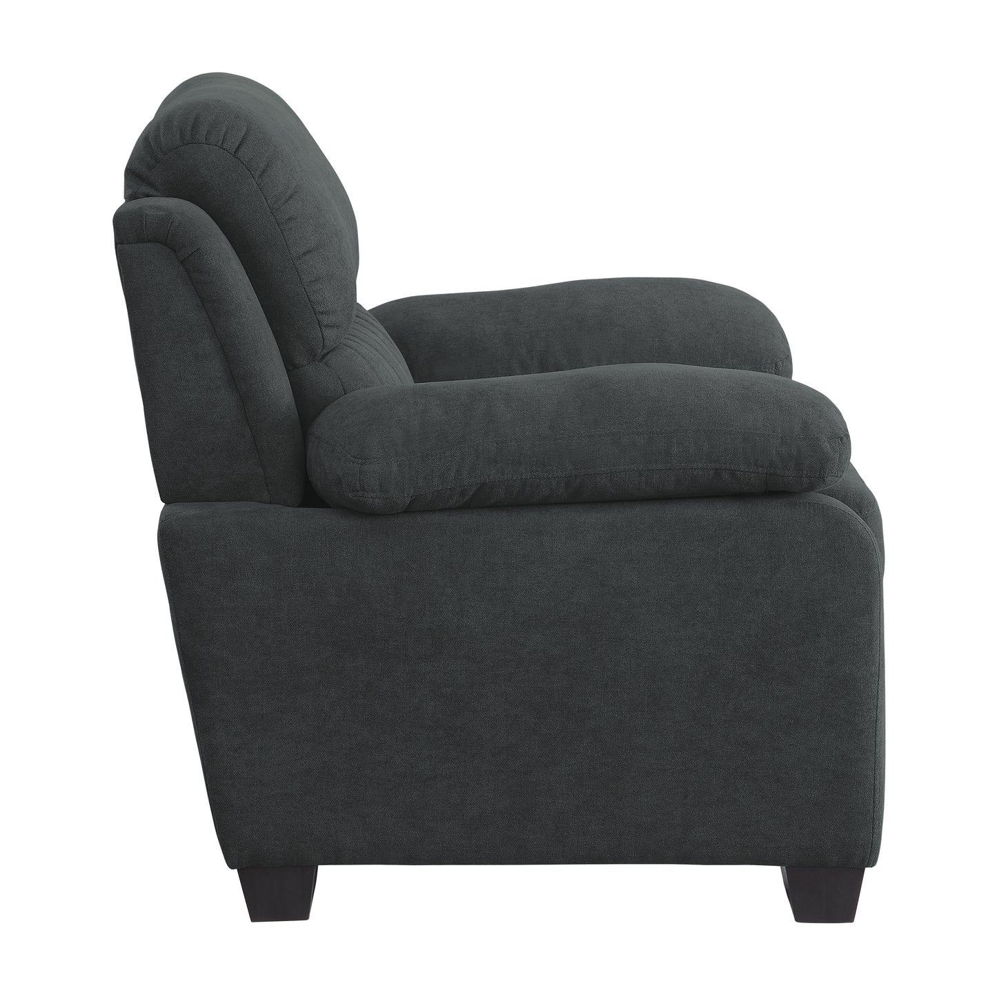 Homelegance Holleman Dark Gray Textured Fabric Accent Chair 9333DG-1