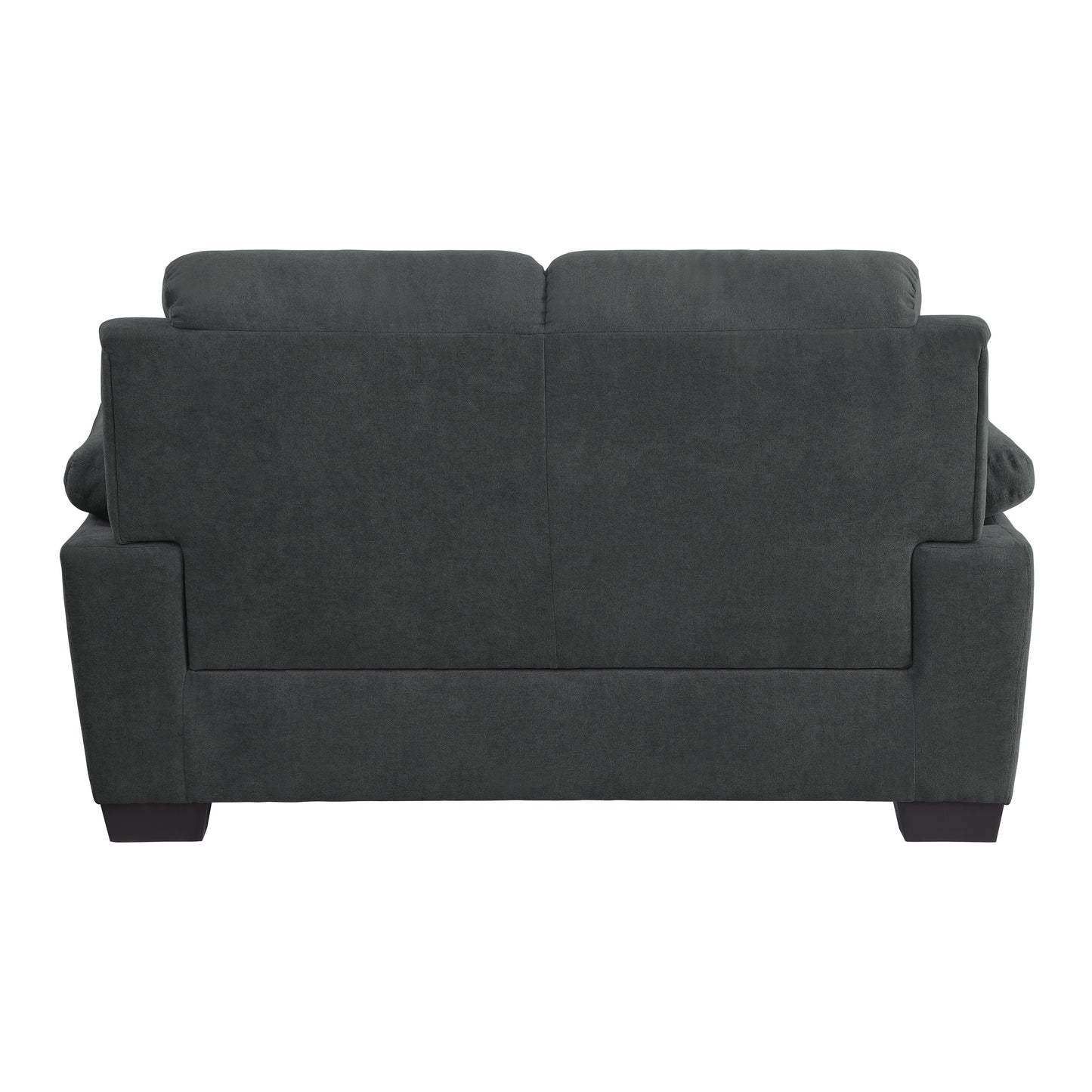 Homelegance Holleman Loveseat in Dark Gray Textured Fabric 9333DG-2
